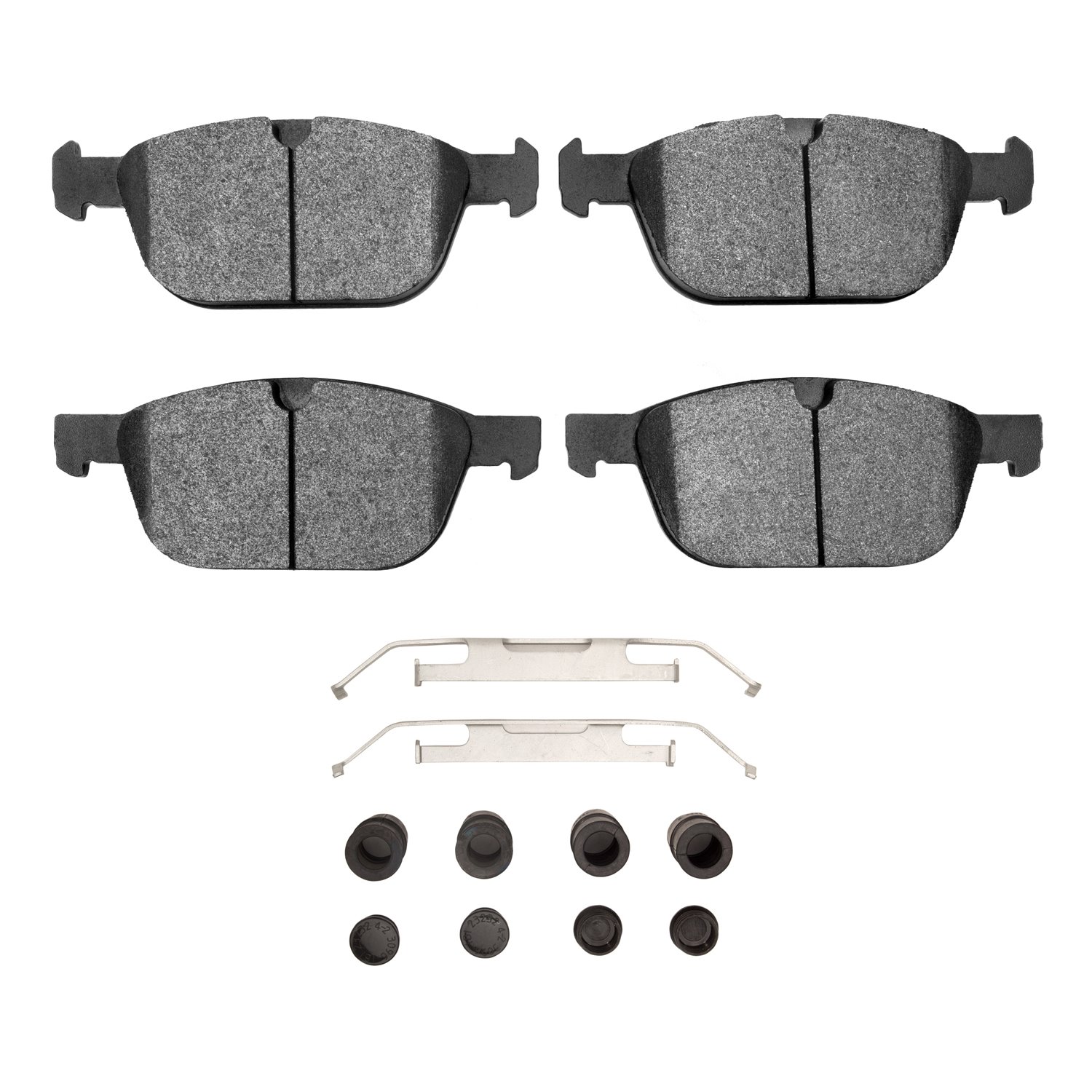 1552-1412-01 5000 Advanced Low-Metallic Brake Pads & Hardware Kit, 2003-2014 Volvo, Position: Front