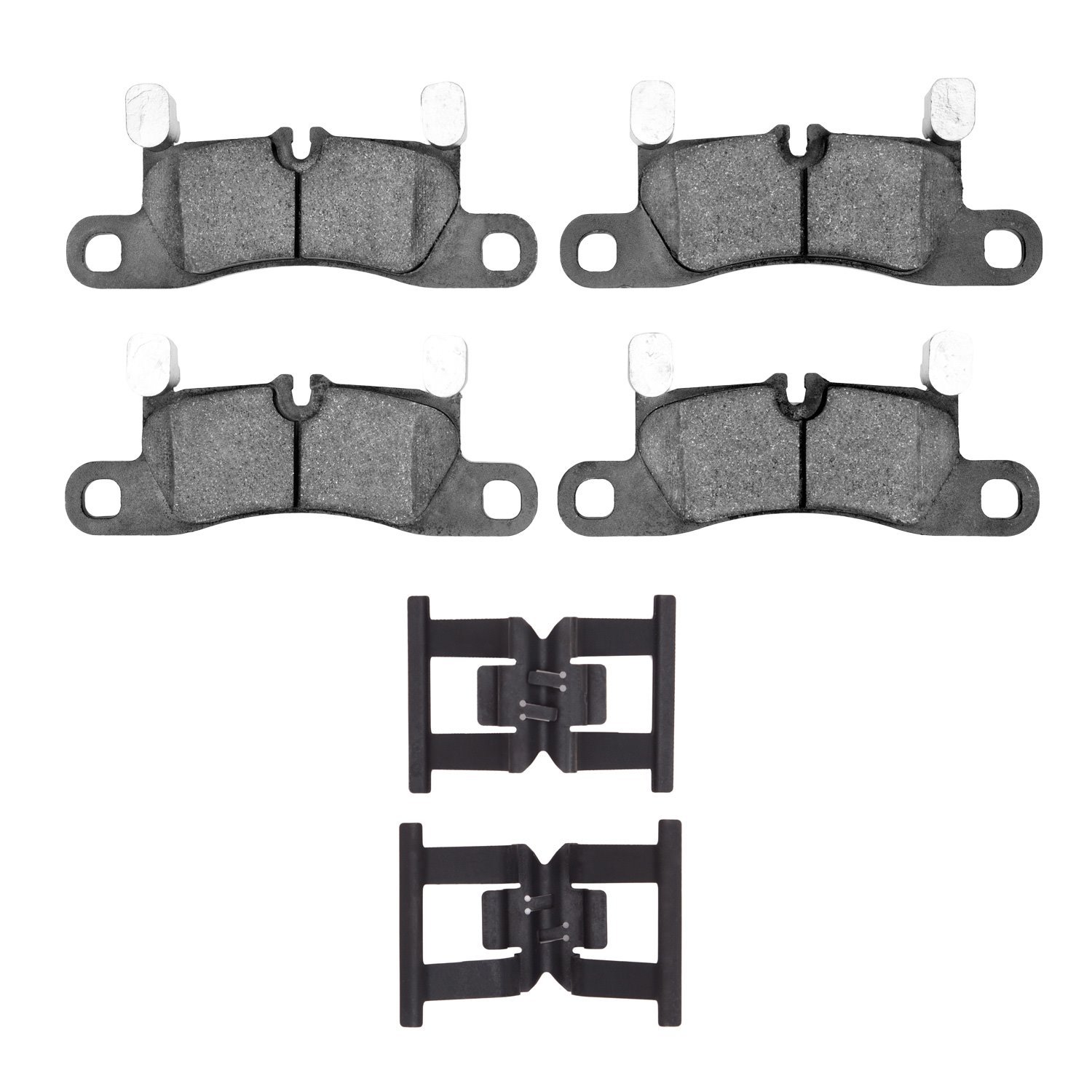 1552-1453-01 5000 Advanced Low-Metallic Brake Pads & Hardware Kit, 2011-2014 Porsche, Position: Rear