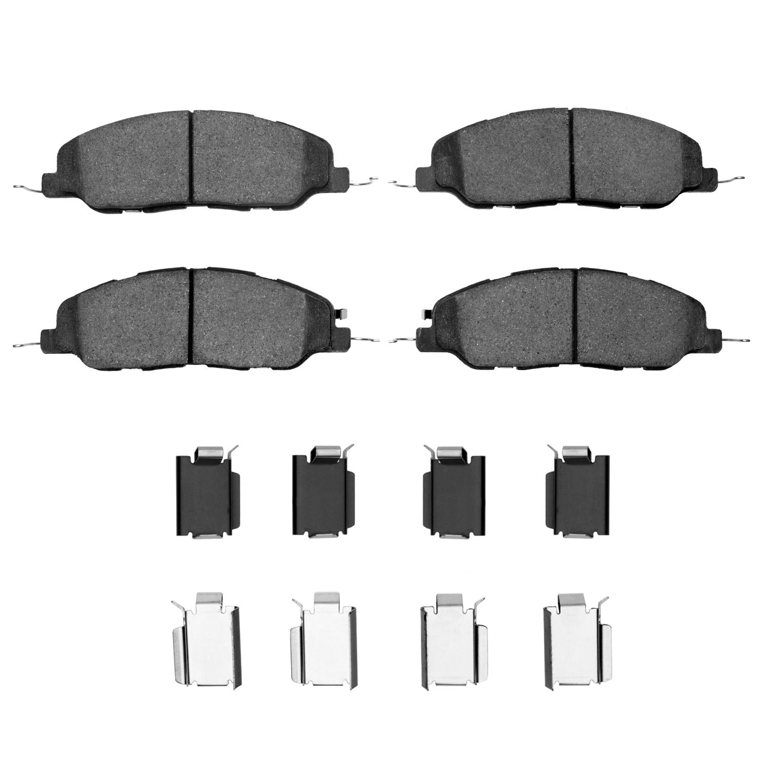 1552-1463-01 5000 Advanced Low-Metallic Brake Pads & Hardware Kit, 2007-2014 Ford/Lincoln/Mercury/Mazda, Position: Front