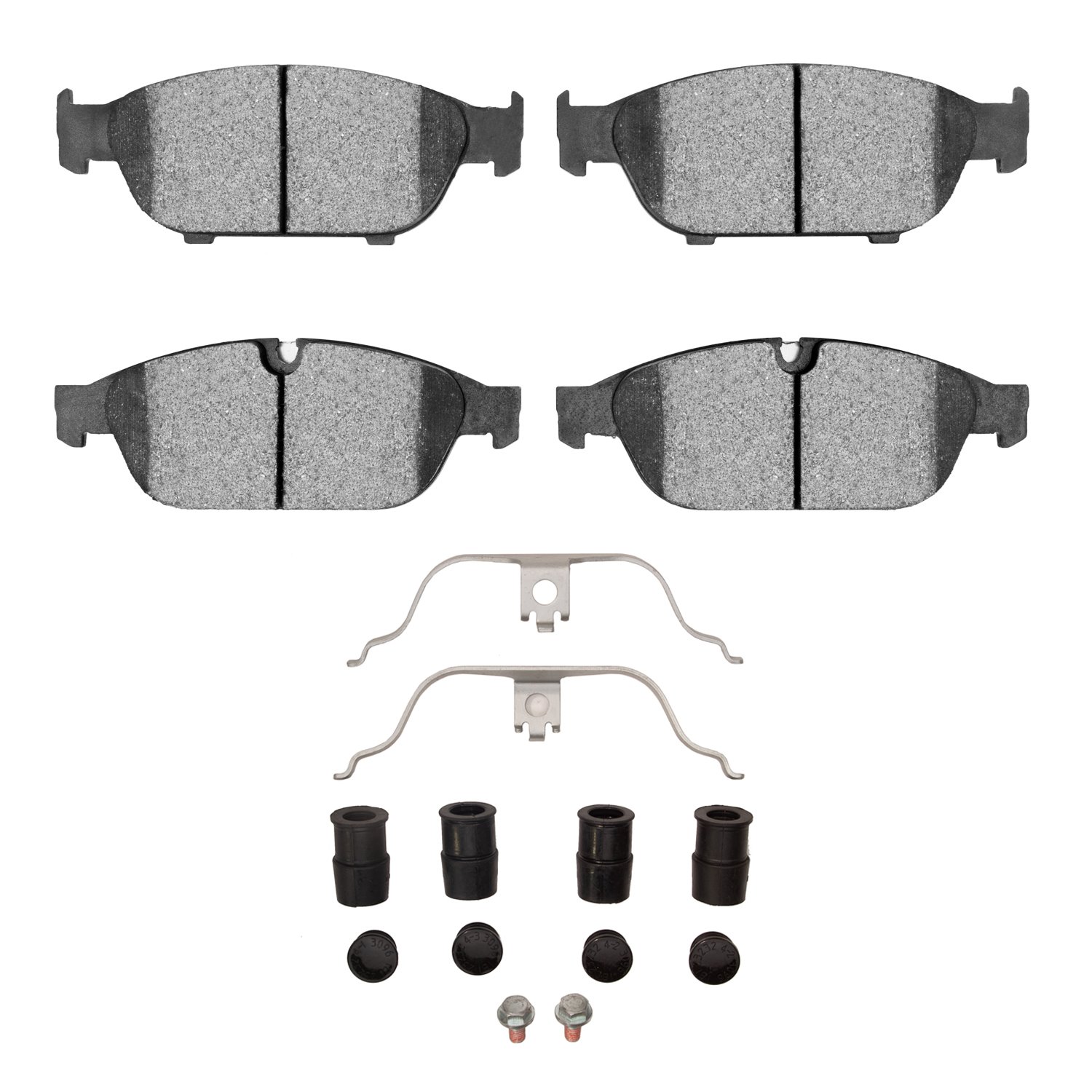 1552-1549-01 5000 Advanced Ceramic Brake Pads & Hardware Kit, 2014-2018 Audi/Volkswagen, Position: Front