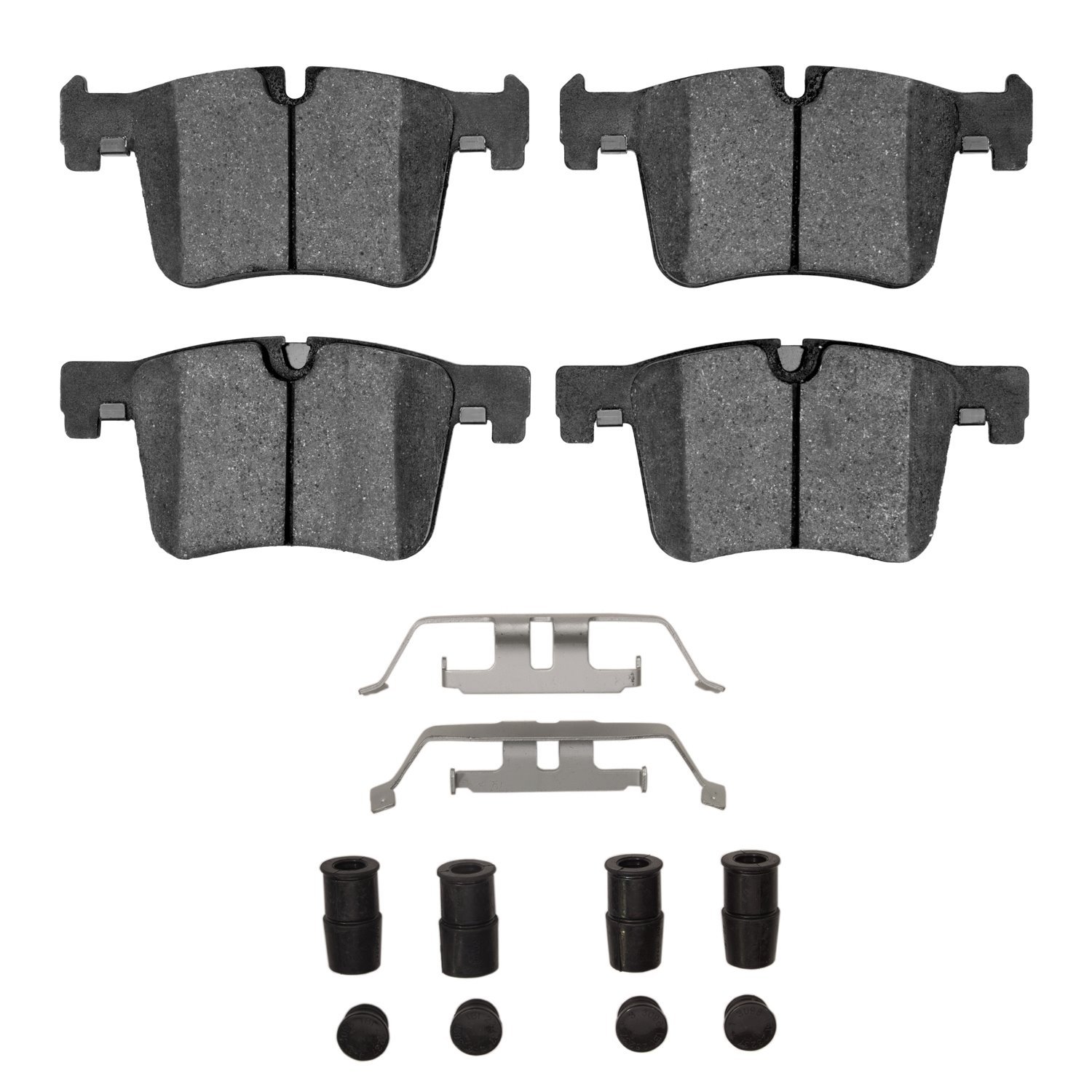 1552-1561-01 5000 Advanced Low-Metallic Brake Pads & Hardware Kit, 2011-2018 BMW, Position: Front