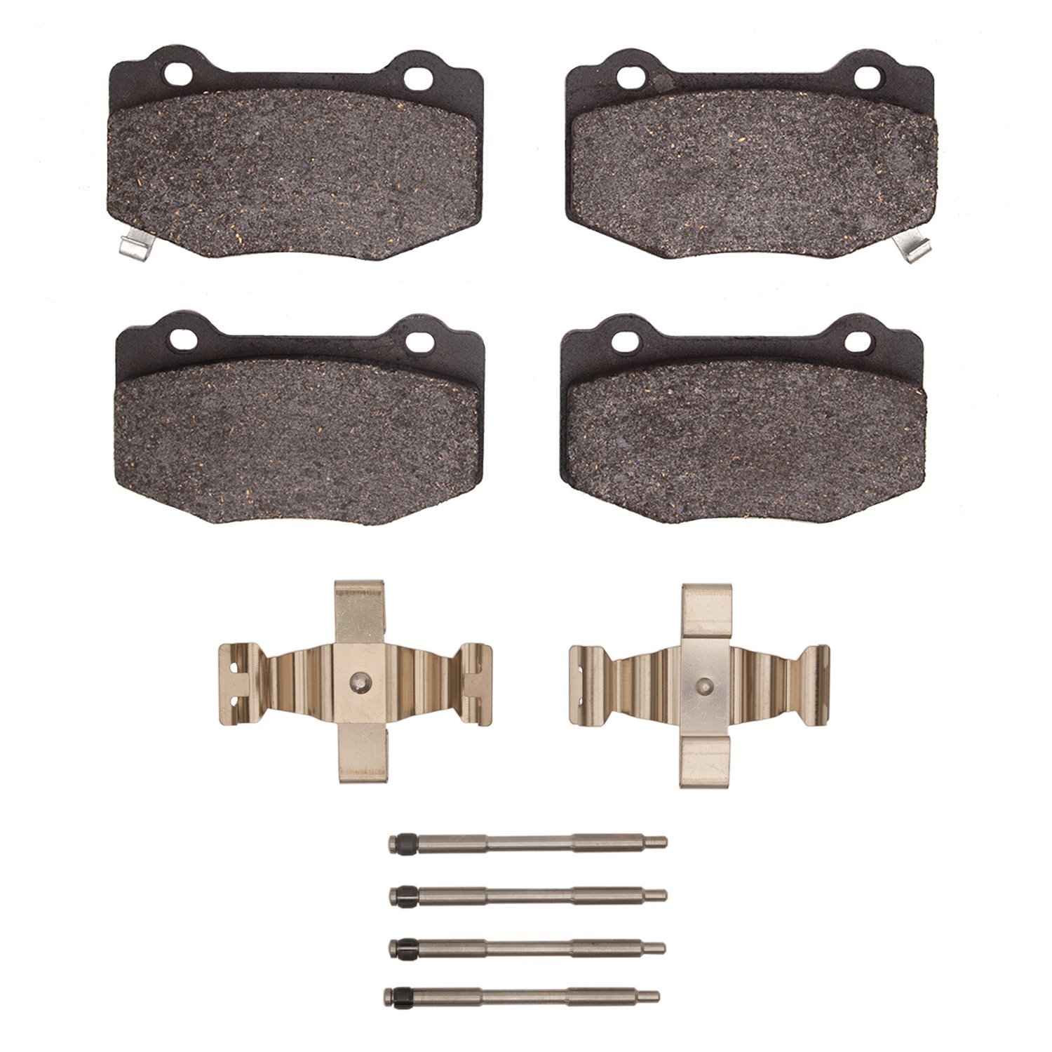 1552-1718-01 5000 Advanced Low-Metallic Brake Pads & Hardware Kit, Fits Select GM, Position: Rear