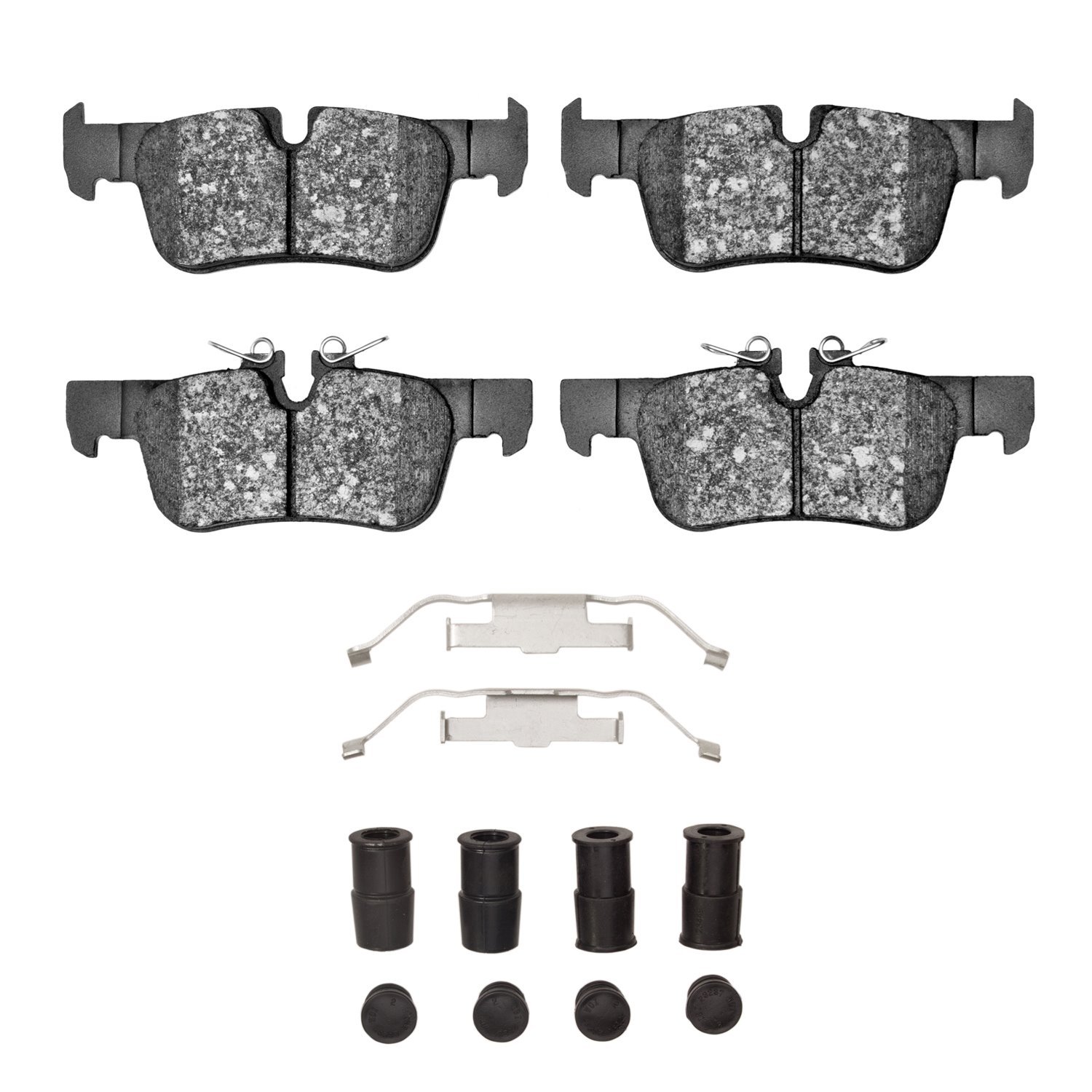 1552-1762-01 5000 Advanced Ceramic Brake Pads & Hardware Kit, 2015-2019 Multiple Makes/Models, Position: Rear