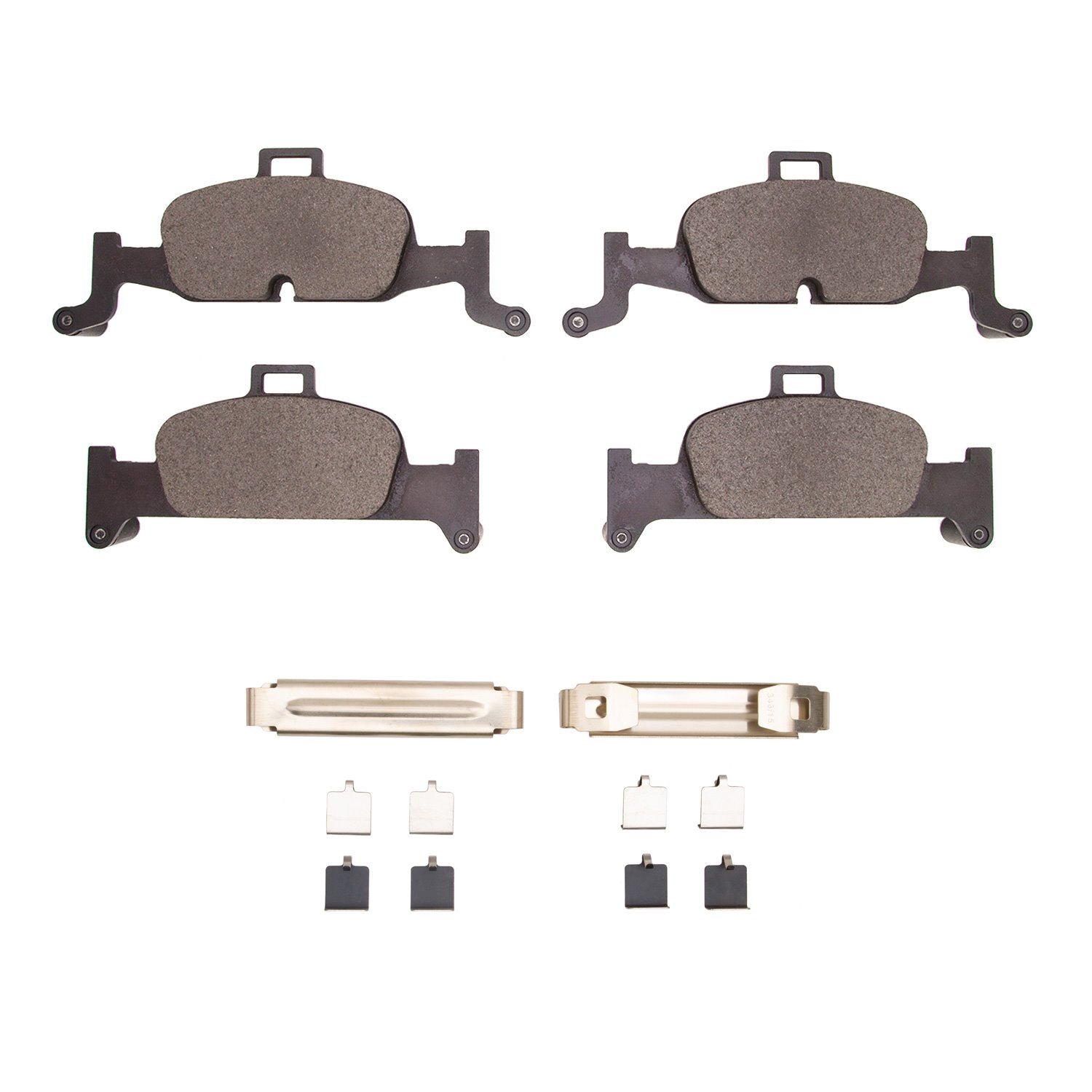 1552-1897-01 5000 Advanced Low-Metallic Brake Pads & Hardware Kit, Fits Select Audi/Volkswagen, Position: Front