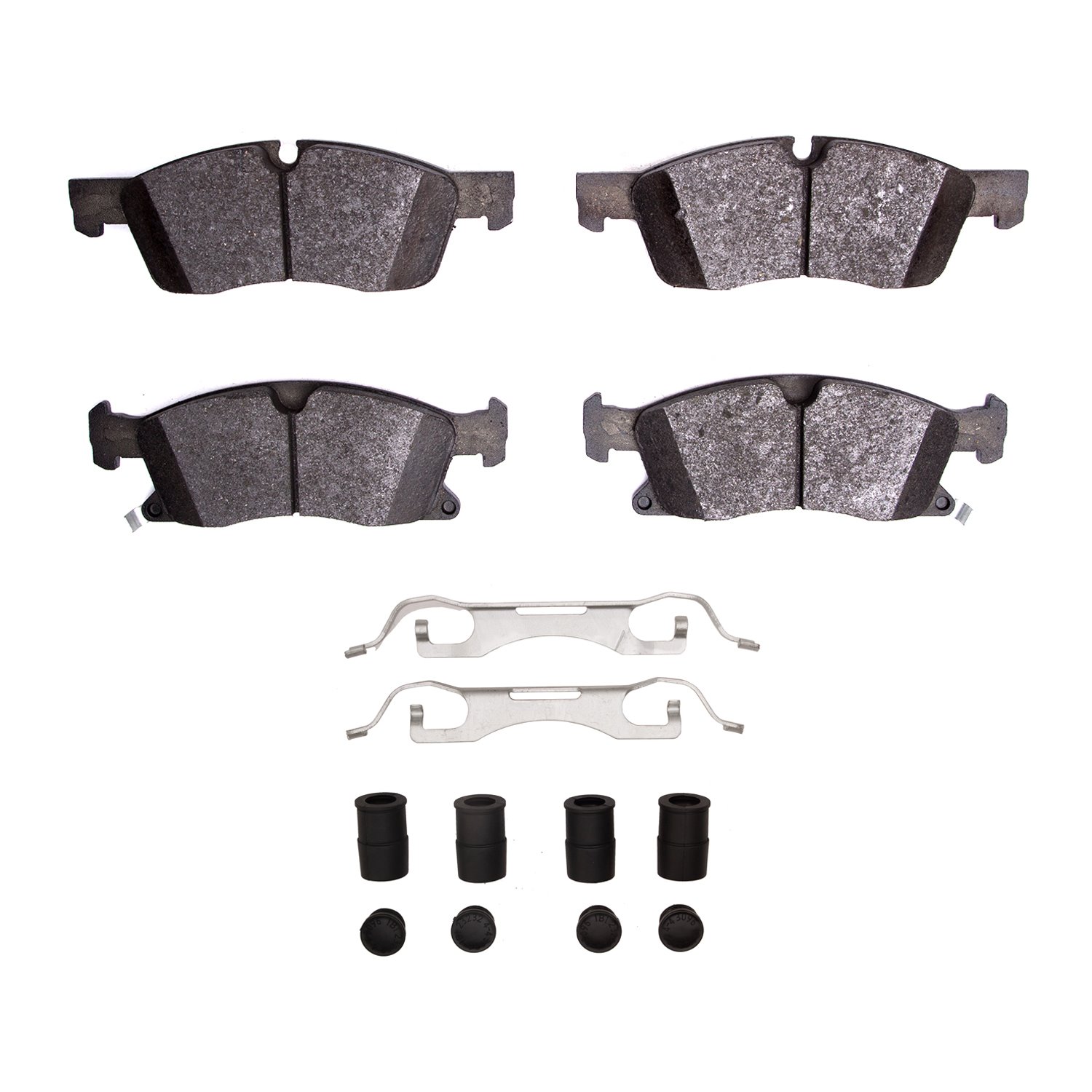 1552-1904-01 5000 Advanced Ceramic Brake Pads & Hardware Kit, Fits Select Mopar, Position: Front