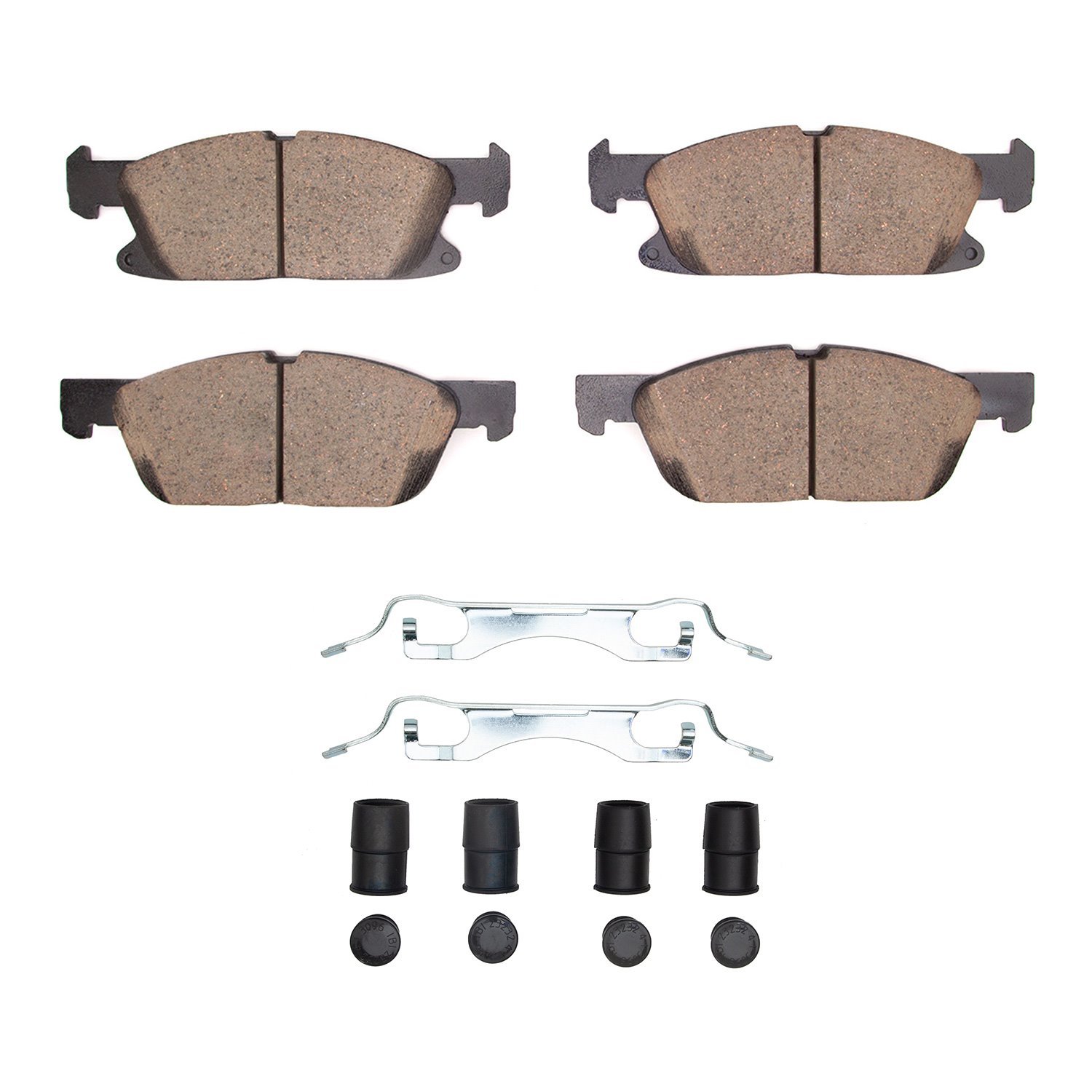 1552-2180-01 5000 Advanced Low-Metallic Brake Pads & Hardware Kit, Fits Select Ford/Lincoln/Mercury/Mazda, Position: Front