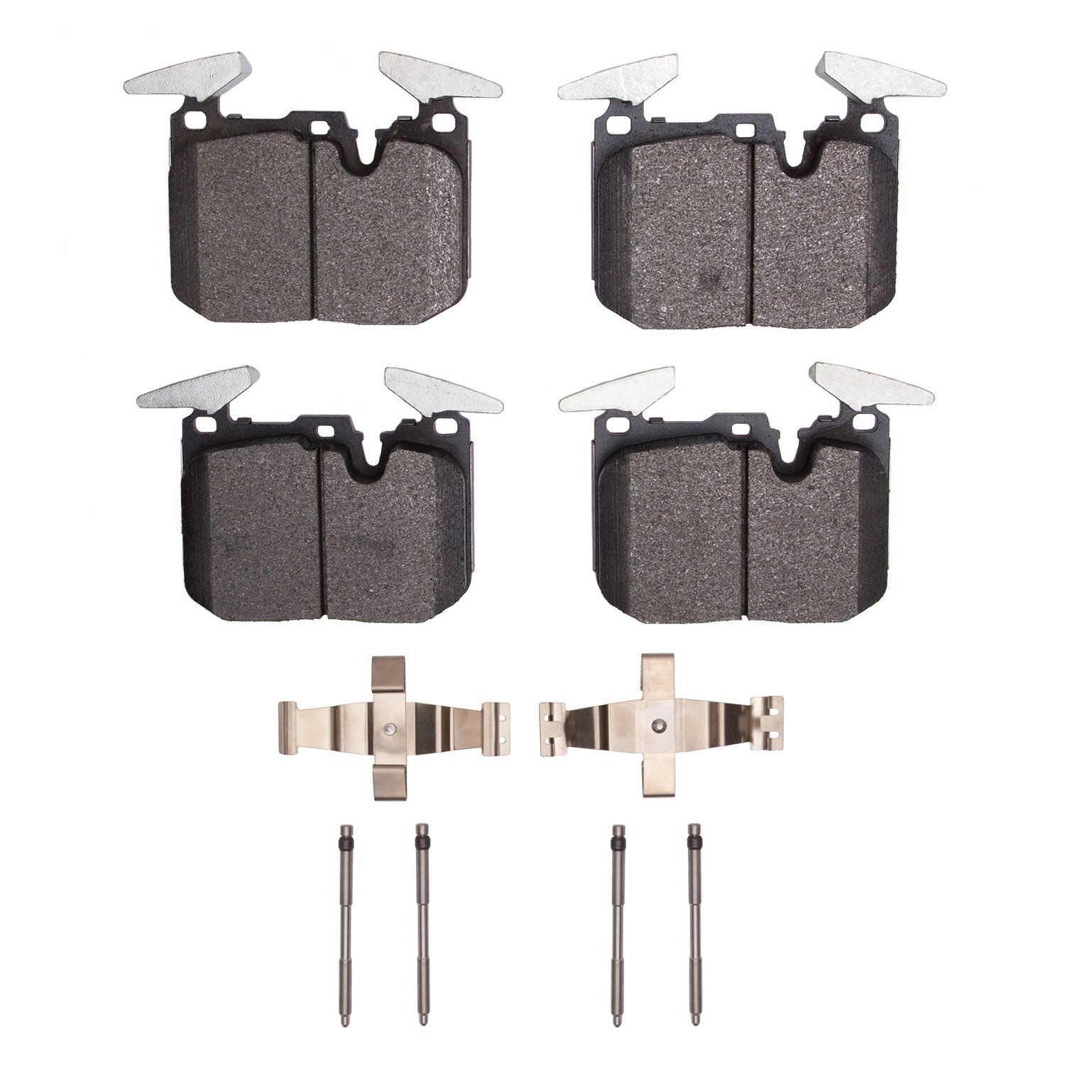 1553-1609-01 5000 Advanced Low-Metallic Brake Pads & Hardware Kit, 2015-2020 BMW, Position: Front