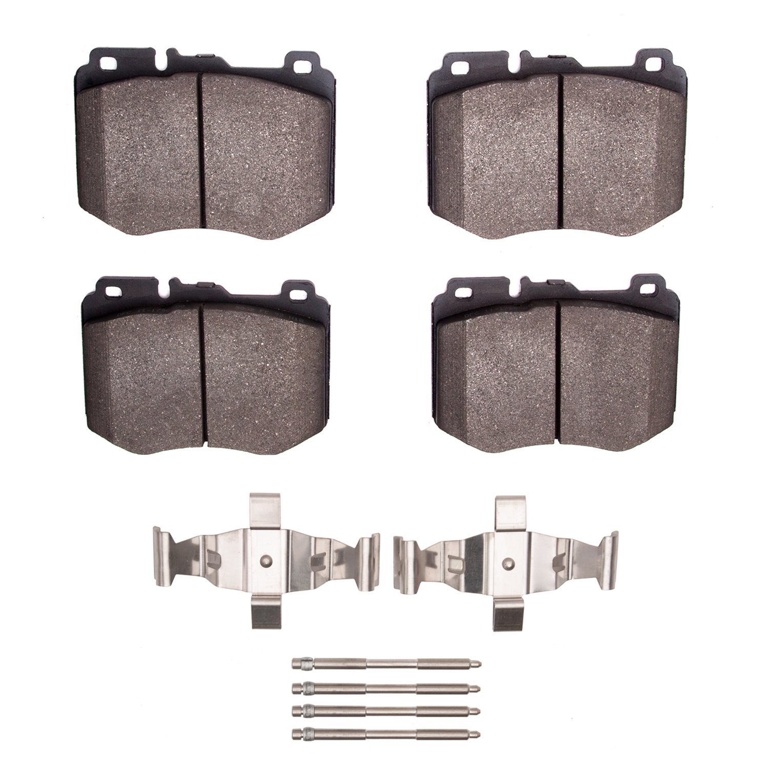 1553-1796-01 5000 Advanced Low-Metallic Brake Pads & Hardware Kit, Fits Select Mercedes-Benz, Position: Front
