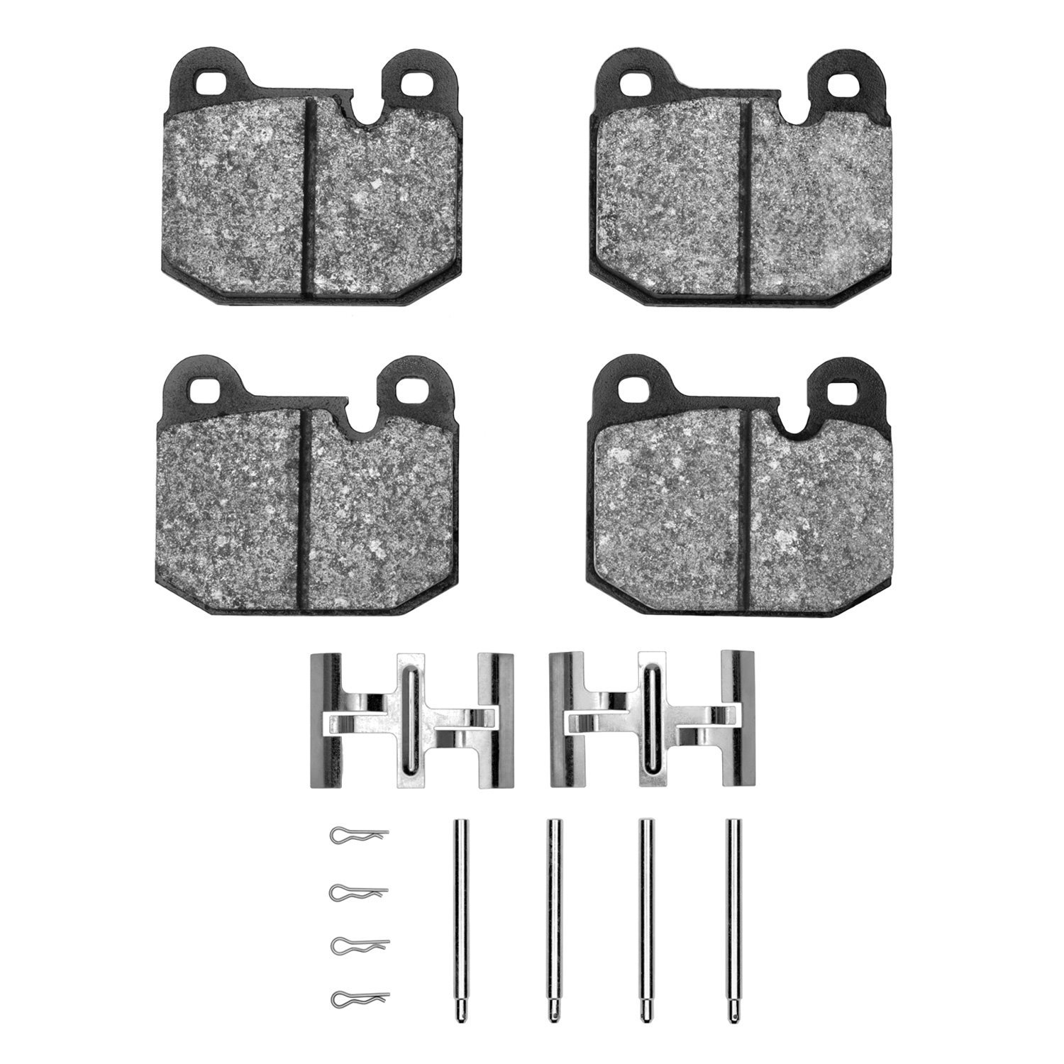 1600-0174-03 5000 Euro Ceramic Brake Pads & Hardware Kit, 1977-1983 BMW, Position: Front