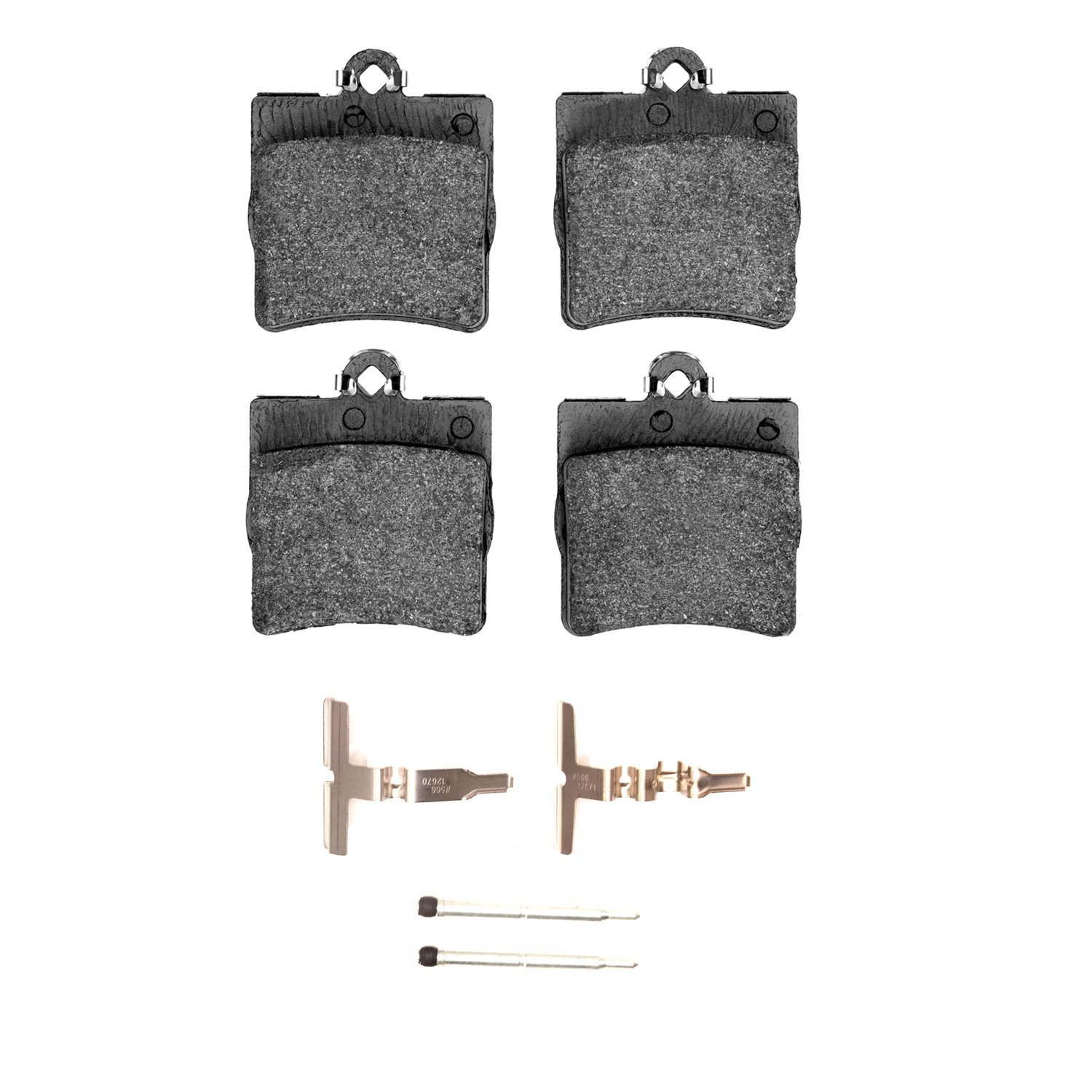 1600-0779-01 5000 Euro Ceramic Brake Pads & Hardware Kit, 1996-2015 Multiple Makes/Models, Position: Rear