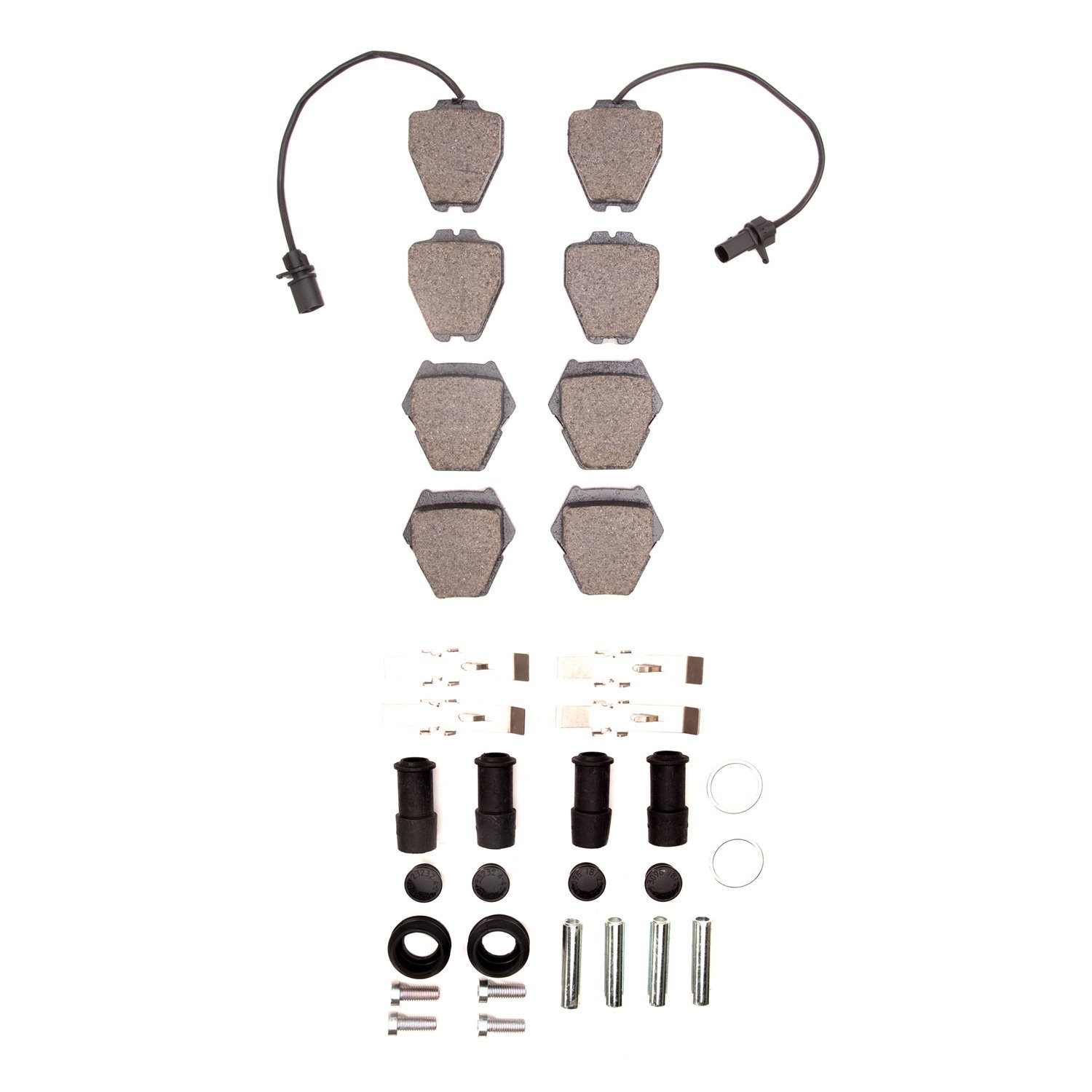 1600-0839-01 5000 Euro Ceramic Brake Pads & Hardware Kit, 1999-2005 Audi/Volkswagen, Position: Front