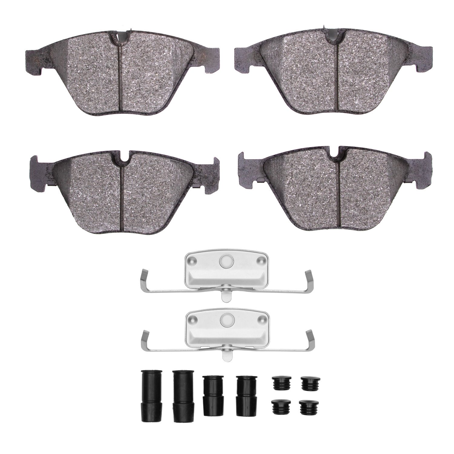 1600-0918-11 5000 Euro Ceramic Brake Pads & Hardware Kit, Fits Select BMW, Position: Front