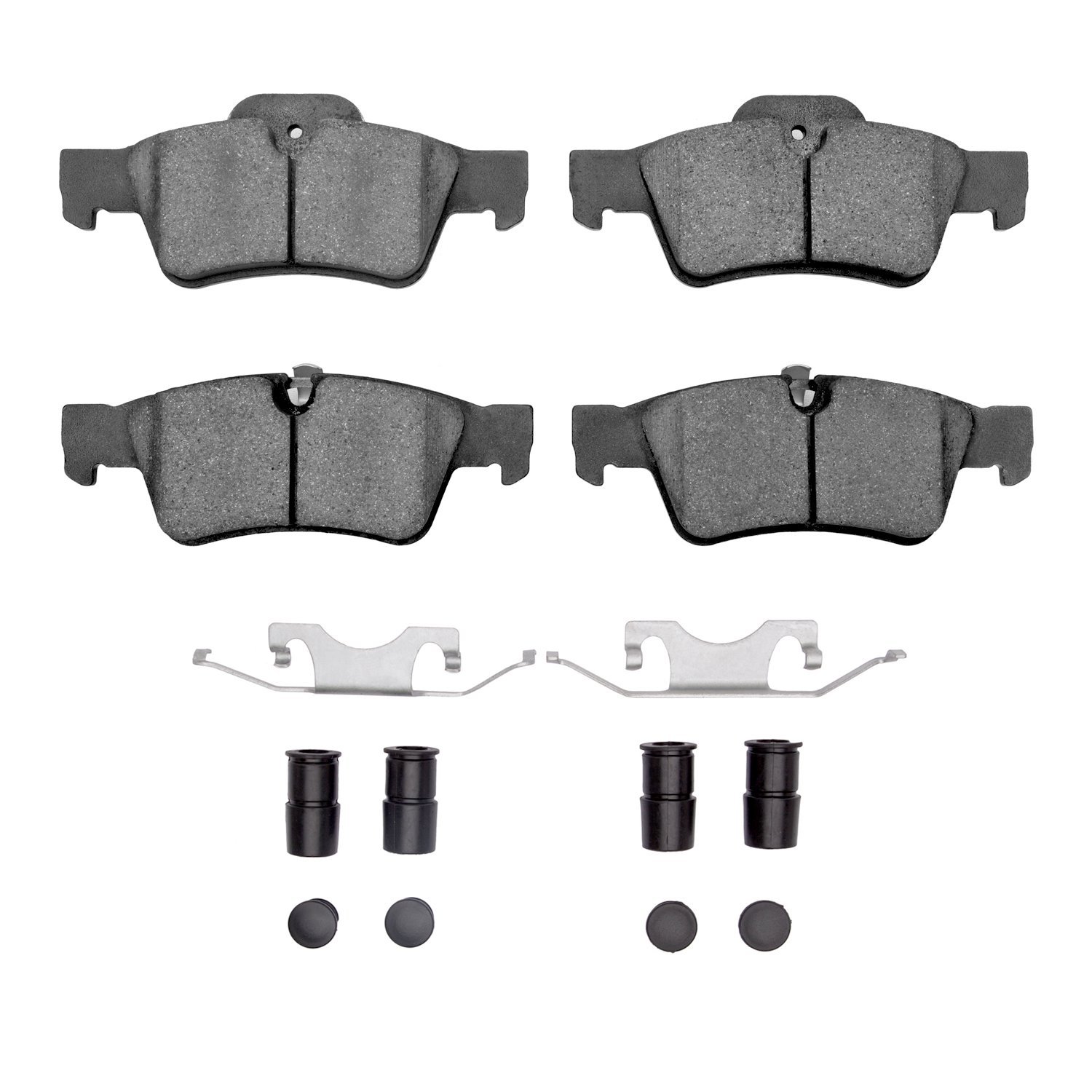 1600-1122-01 5000 Euro Ceramic Brake Pads & Hardware Kit, 2005-2018 Mercedes-Benz, Position: Rear