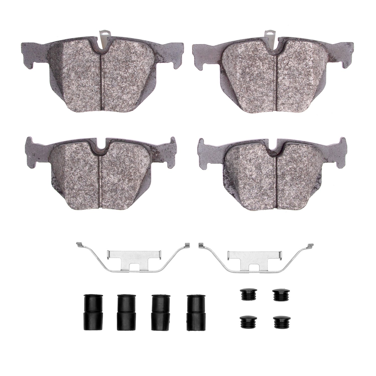 1600-1170-01 5000 Euro Ceramic Brake Pads & Hardware Kit, 2006-2015 BMW, Position: Rear