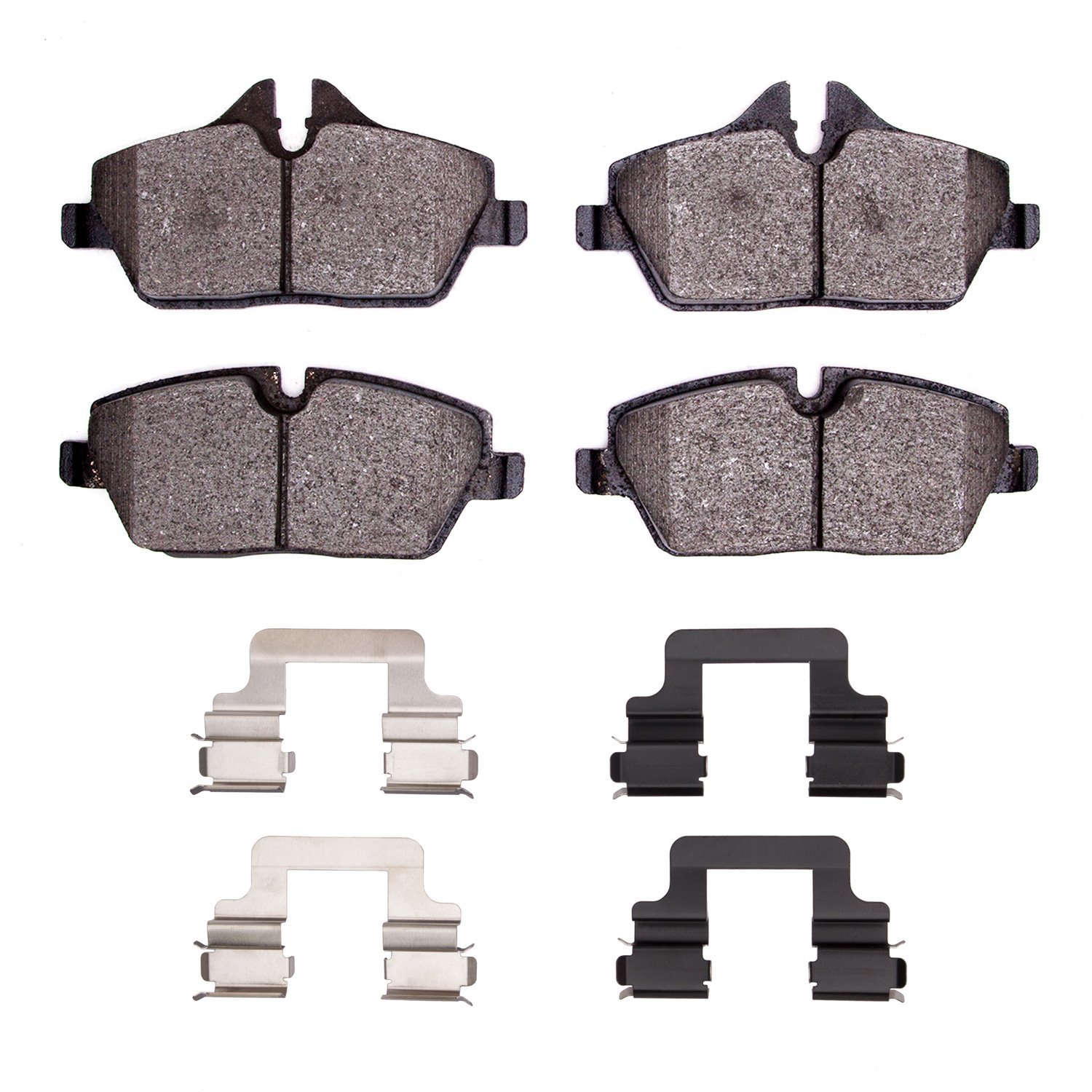 1600-1308-01 5000 Euro Ceramic Brake Pads & Hardware Kit, Fits Select Multiple Makes/Models, Position: Front