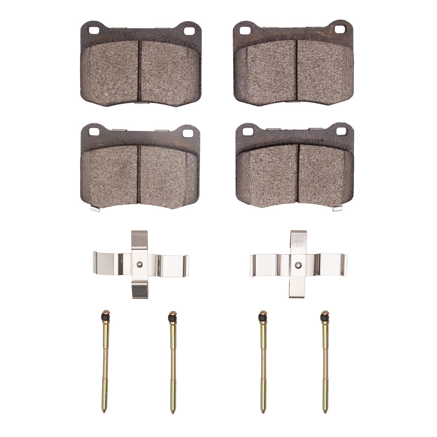 1600-1366-01 5000 Euro Ceramic Brake Pads & Hardware Kit, 2008-2014 Lexus/Toyota/Scion, Position: Rear