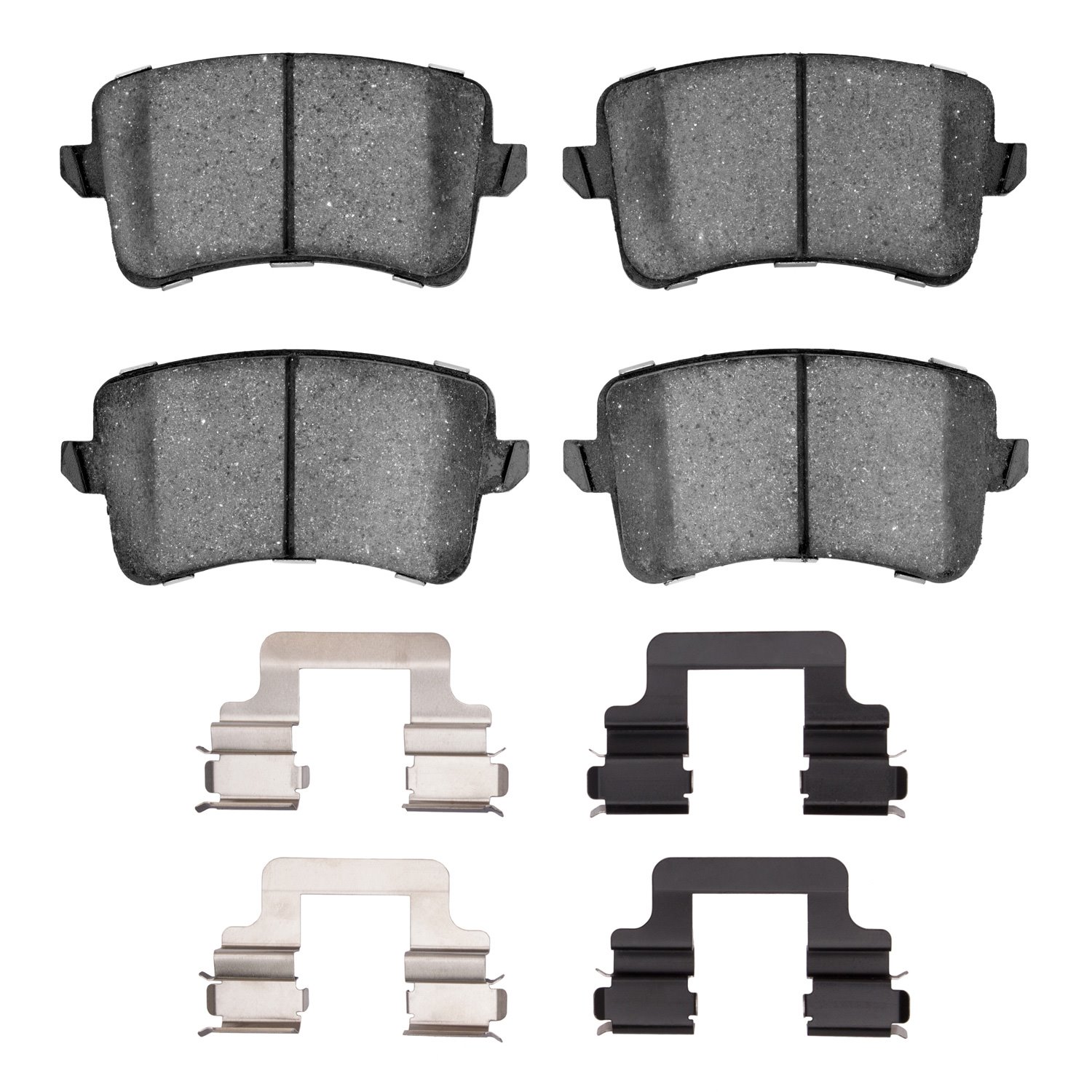 1600-1386-02 5000 Euro Ceramic Brake Pads & Hardware Kit, 2008-2017 Audi/Volkswagen, Position: Rear