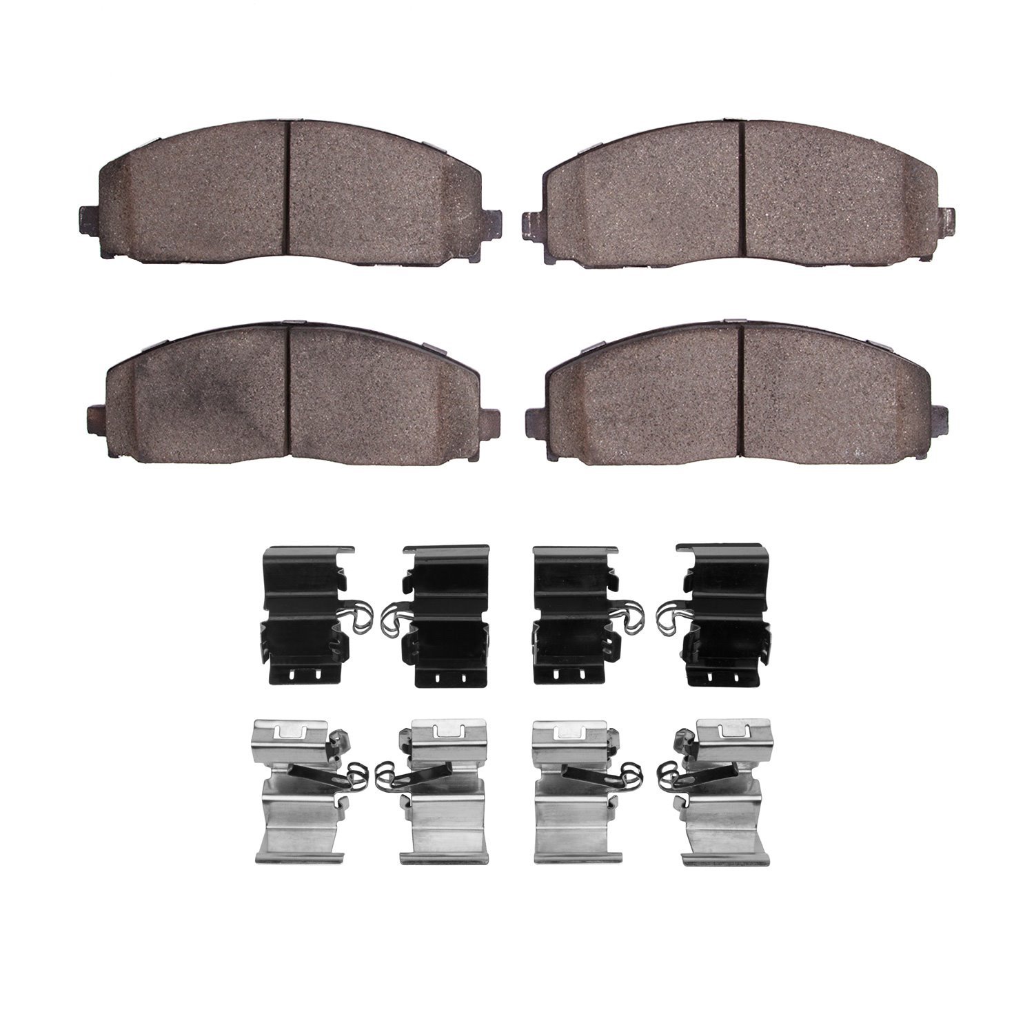 1600-1589-01 5000 Euro Ceramic Brake Pads & Hardware Kit, Fits Select Multiple Makes/Models, Position: Front