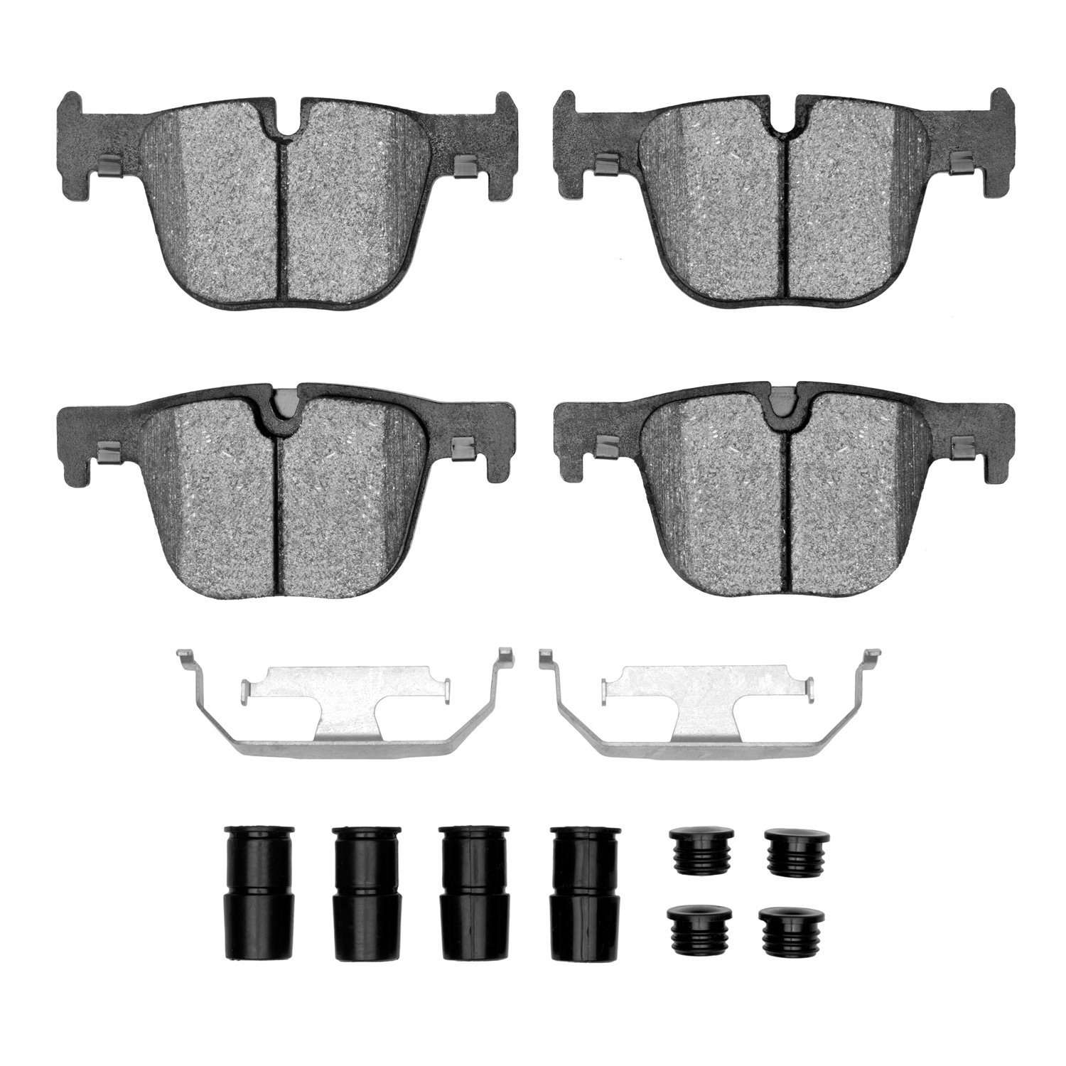 1600-1610-01 5000 Euro Ceramic Brake Pads & Hardware Kit, 2012-2020 BMW, Position: Rear