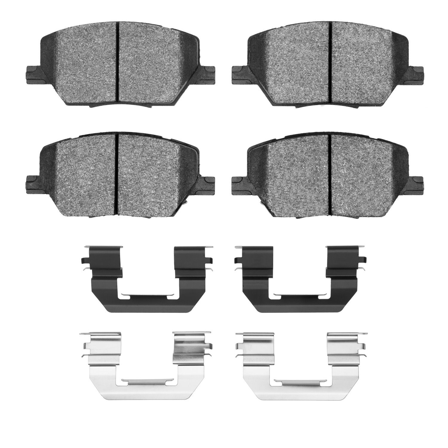 1600-1811-01 5000 Euro Ceramic Brake Pads & Hardware Kit, Fits Select Mopar, Position: Front