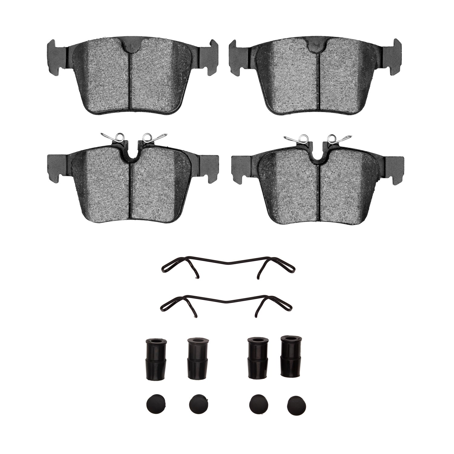 1600-1821-01 5000 Euro Ceramic Brake Pads & Hardware Kit, Fits Select Multiple Makes/Models, Position: Rear