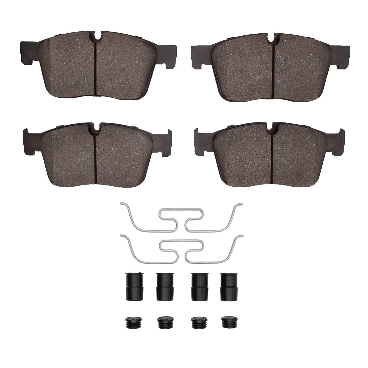 1600-1861-01 5000 Euro Ceramic Brake Pads & Hardware Kit, Fits Select Multiple Makes/Models, Position: Front