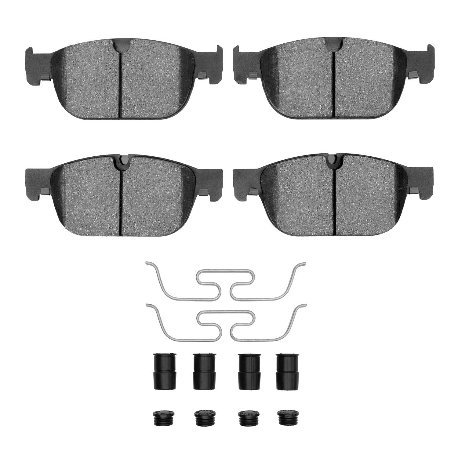 1600-1865-01 5000 Euro Ceramic Brake Pads & Hardware Kit, Fits Select Multiple Makes/Models, Position: Front