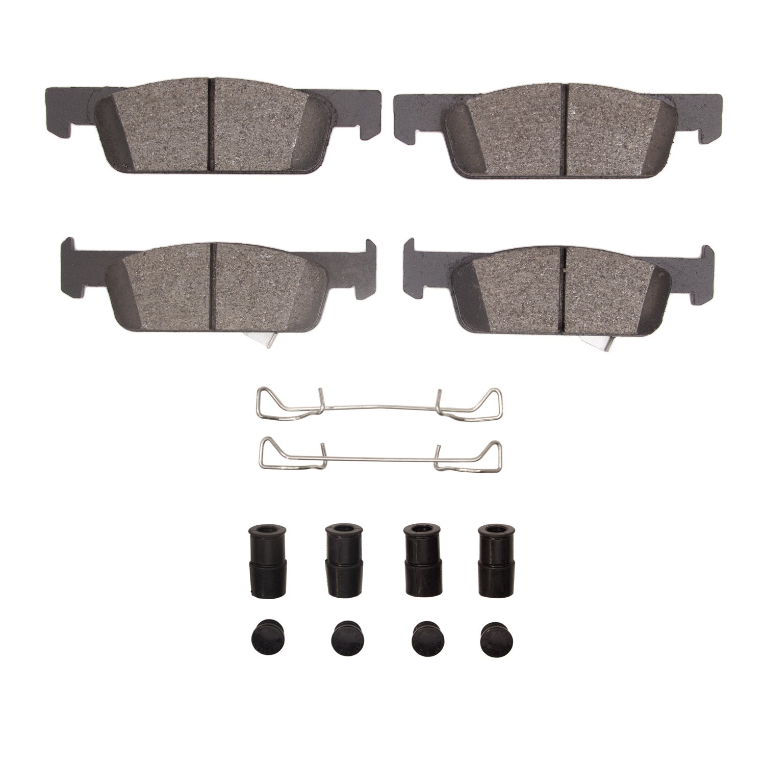 1600-1955-01 5000 Euro Ceramic Brake Pads & Hardware Kit, 2016-2019 Smart, Position: Front