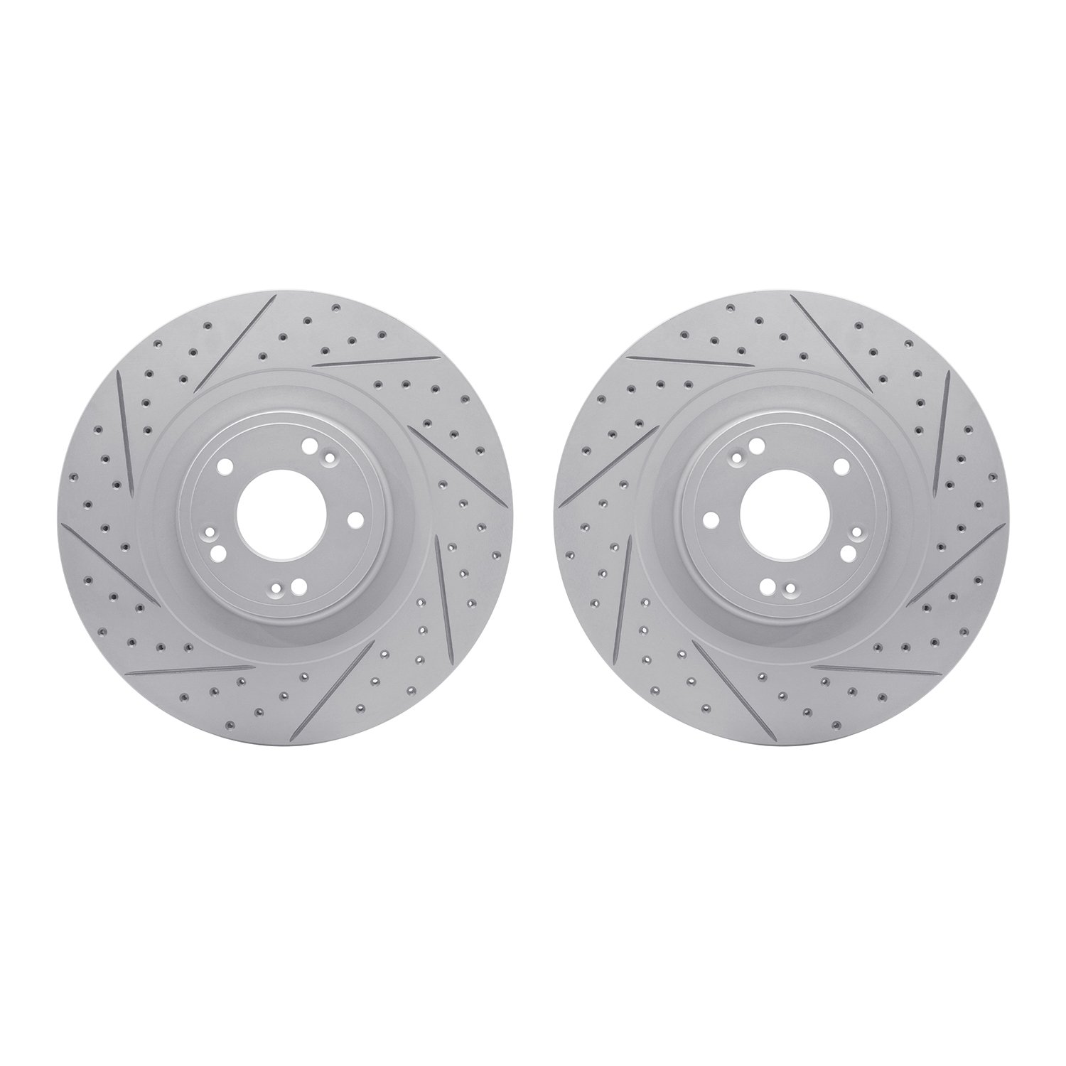 2002-03004 Geoperformance Drilled/Slotted Brake Rotors, 2012-2017 Kia/Hyundai/Genesis, Position: Front