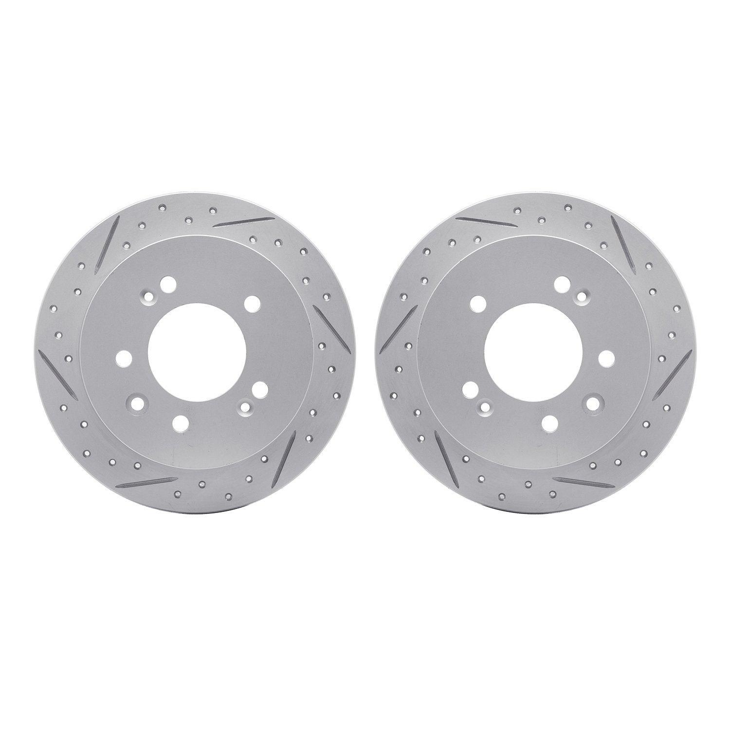 2002-03034 Geoperformance Drilled/Slotted Brake Rotors, 2007-2010 Kia/Hyundai/Genesis, Position: Rear