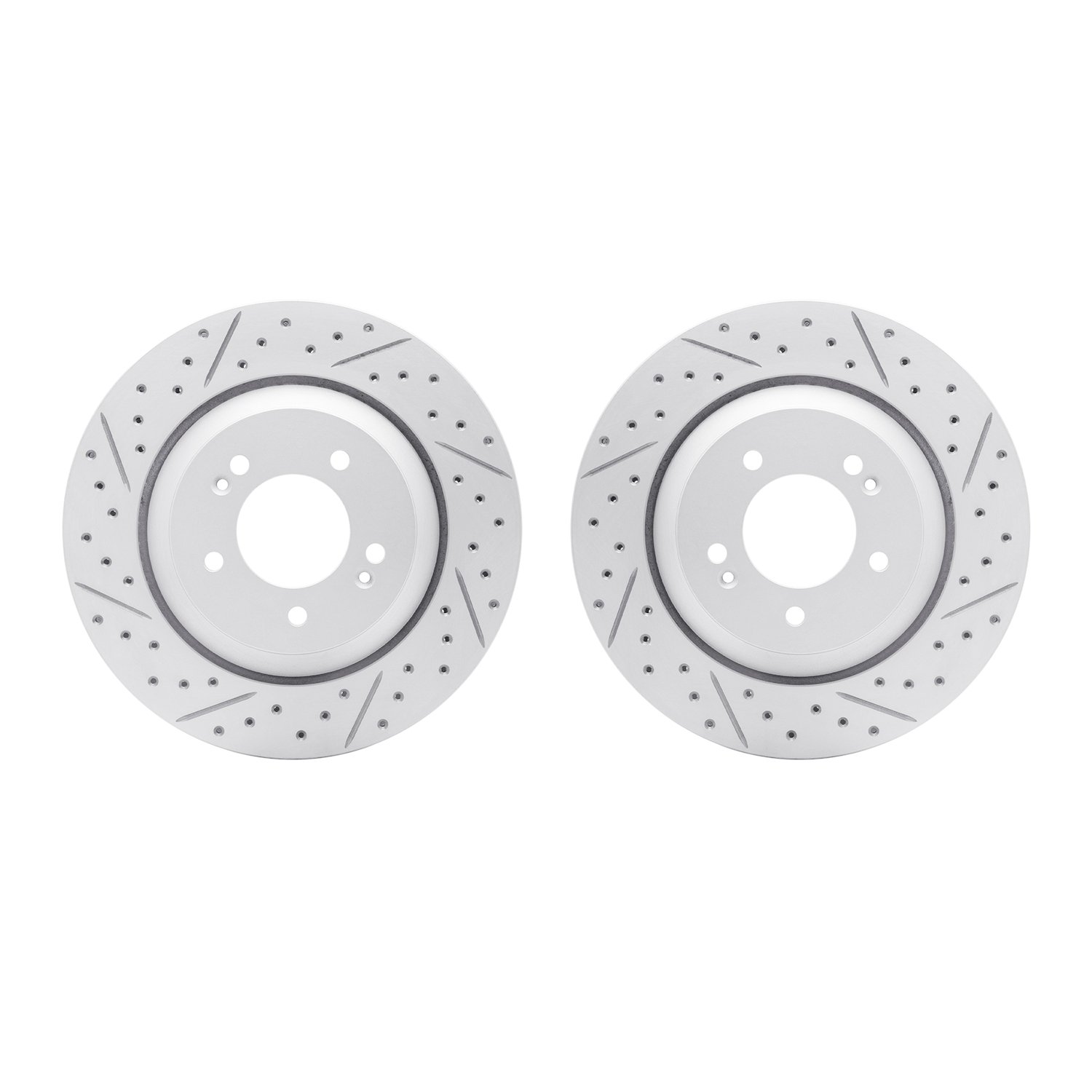 Geoperformance Drilled/Slotted Brake Rotors, Fits Select