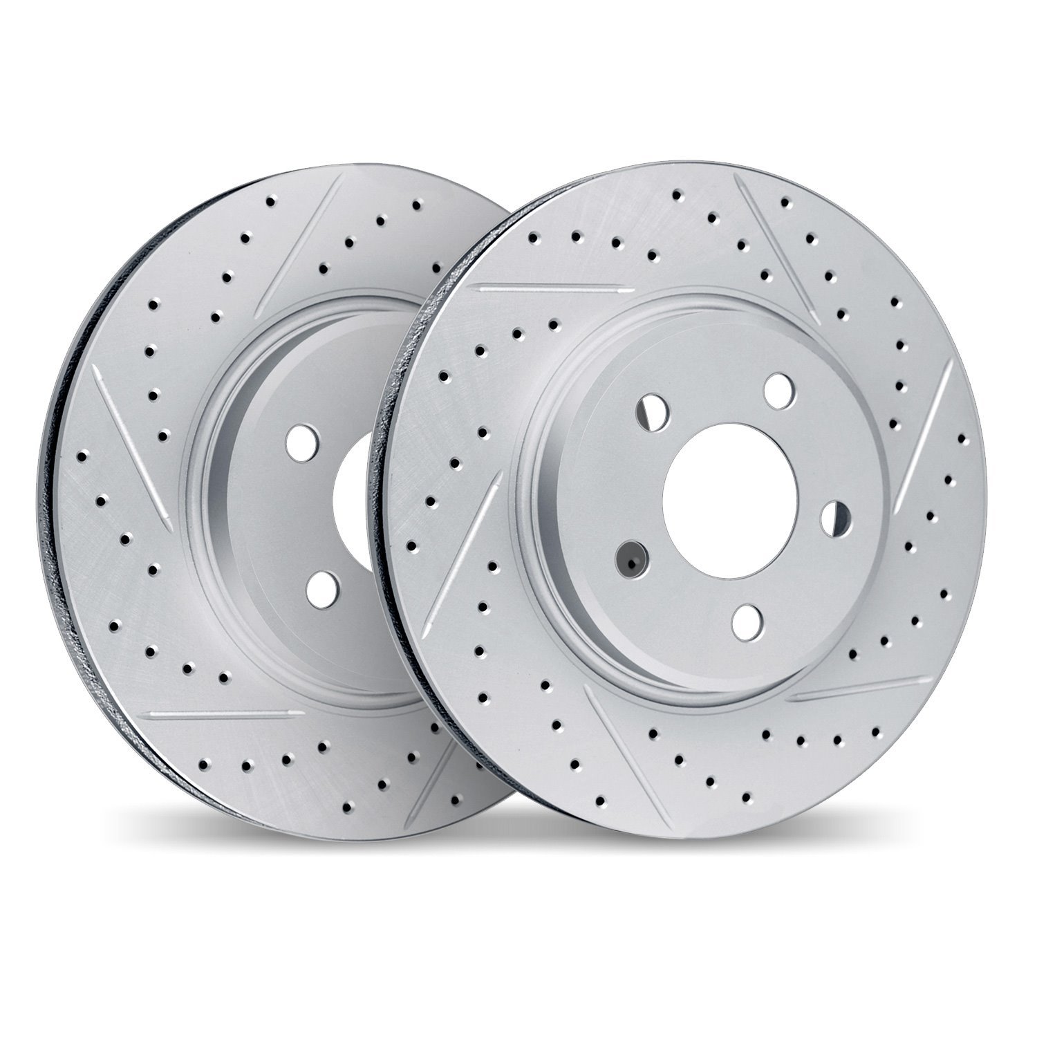 2002-11015 Geoperformance Drilled/Slotted Brake Rotors, Fits Select Land Rover, Position: Front