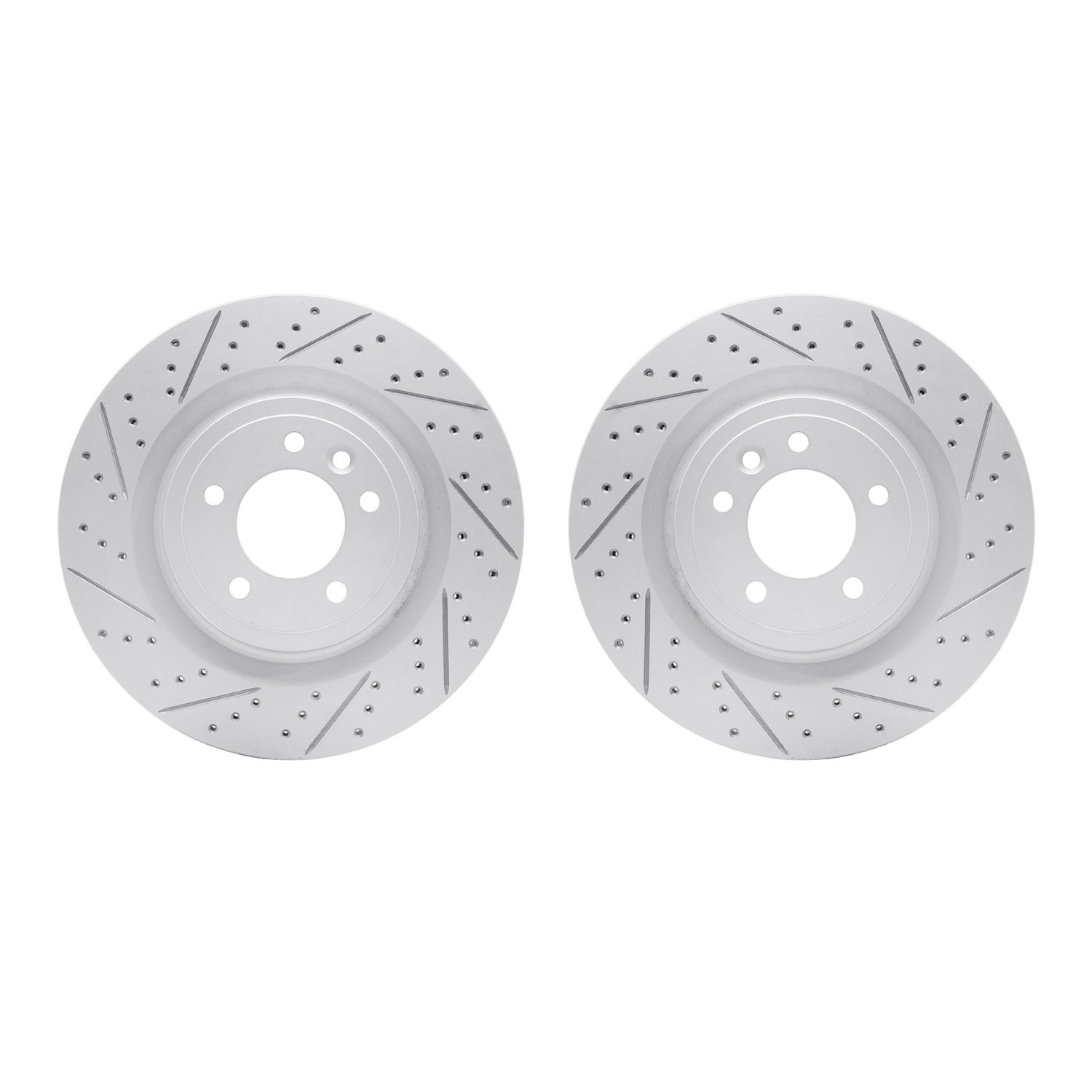 2002-11019 Geoperformance Drilled/Slotted Brake Rotors, Fits Select Land Rover, Position: Rear