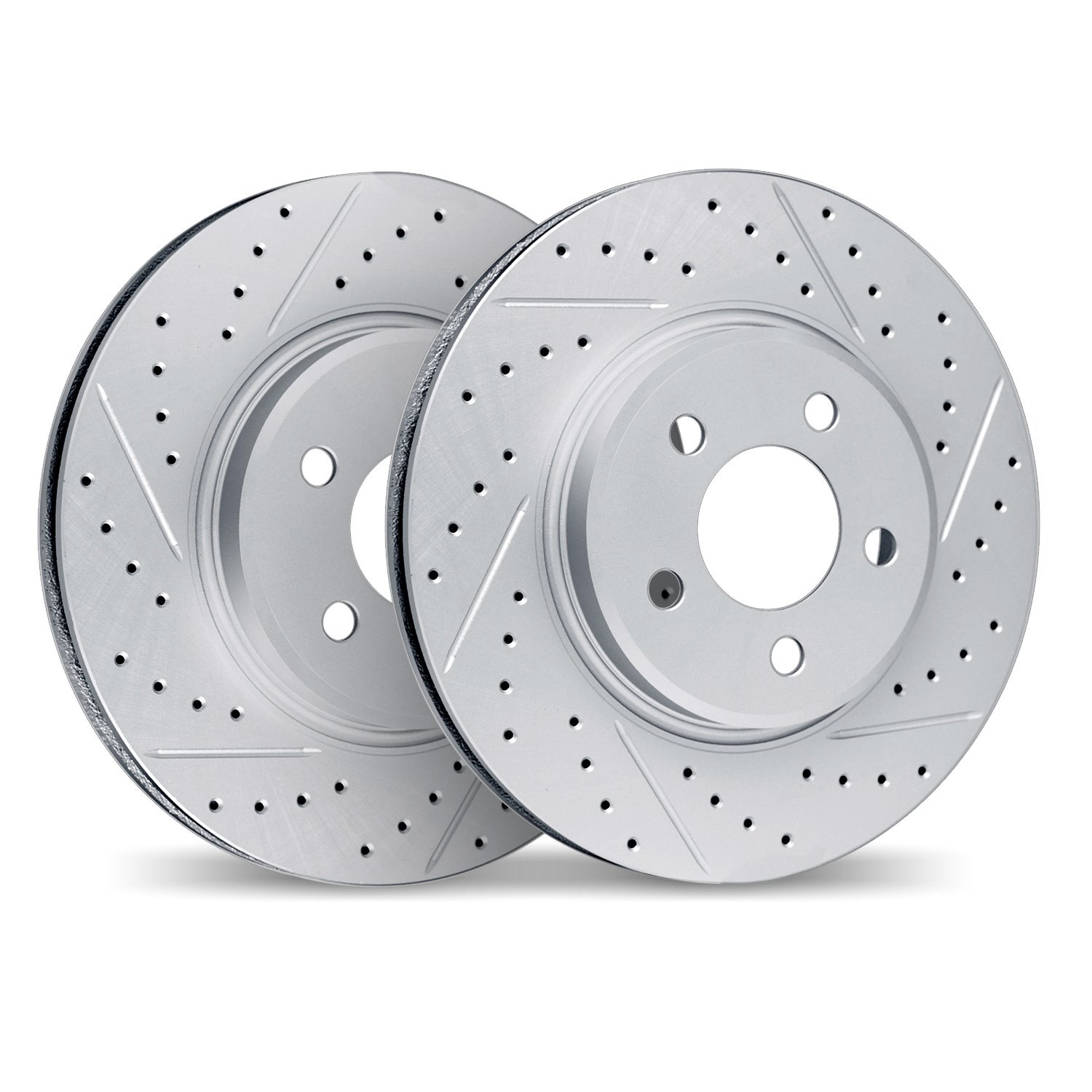 2002-11100 Geoperformance Drilled/Slotted Brake Rotors, Fits Select Land Rover, Position: Rear