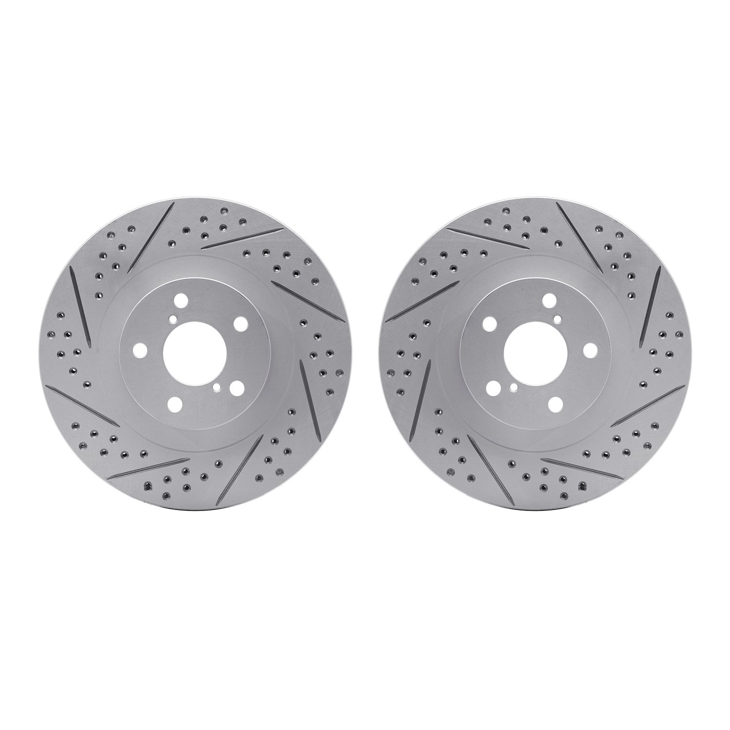 2002-13000 Geoperformance Drilled/Slotted Brake Rotors, 2001-2008 GM, Position: Front
