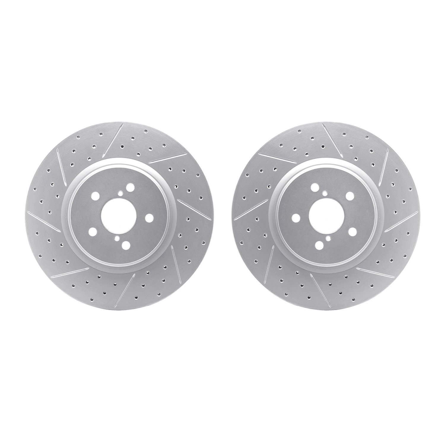 2002-13007 Geoperformance Drilled/Slotted Brake Rotors, 2005-2018 Subaru, Position: Front