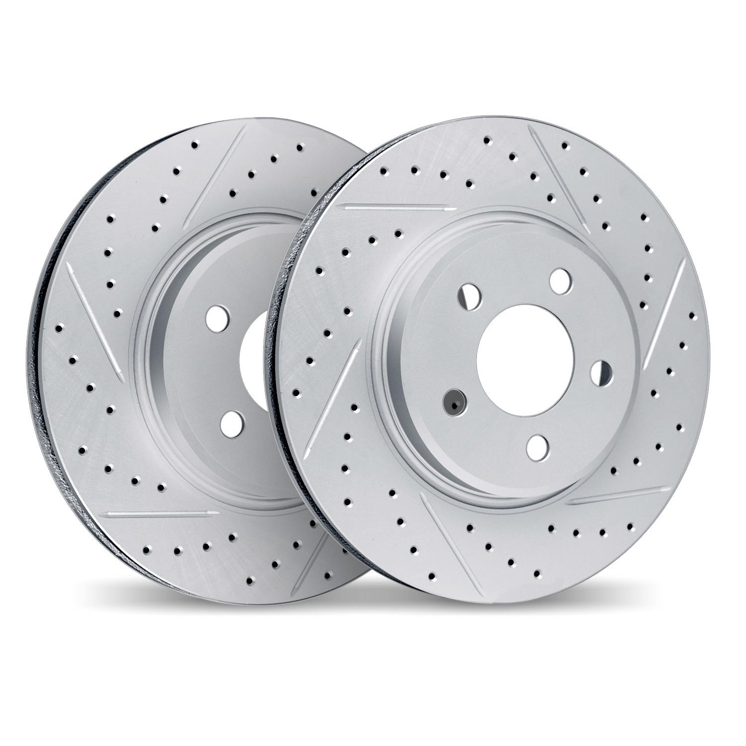 2002-13008 Geoperformance Drilled/Slotted Brake Rotors, Fits Select Subaru, Position: Front