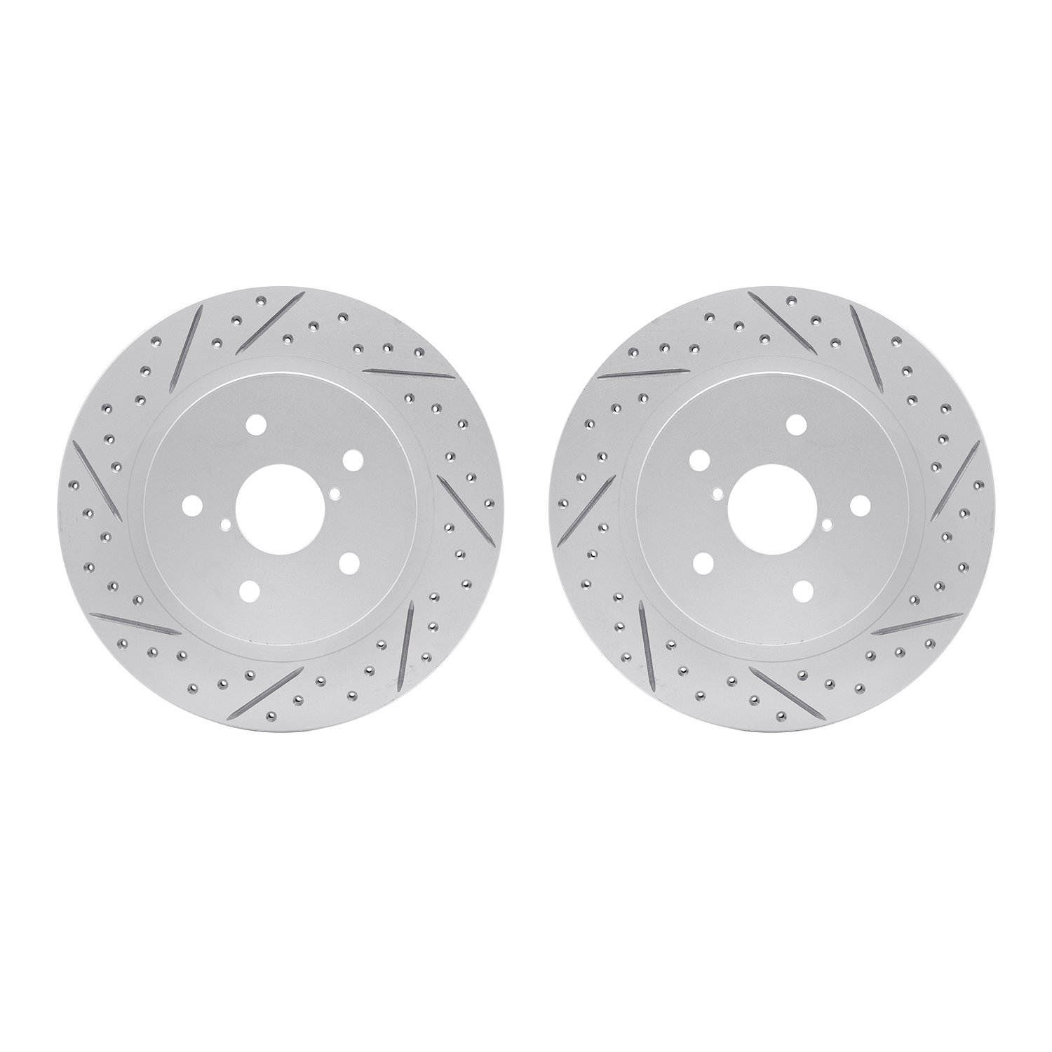2002-13032 Geoperformance Drilled/Slotted Brake Rotors, Fits Select Subaru, Position: Rear