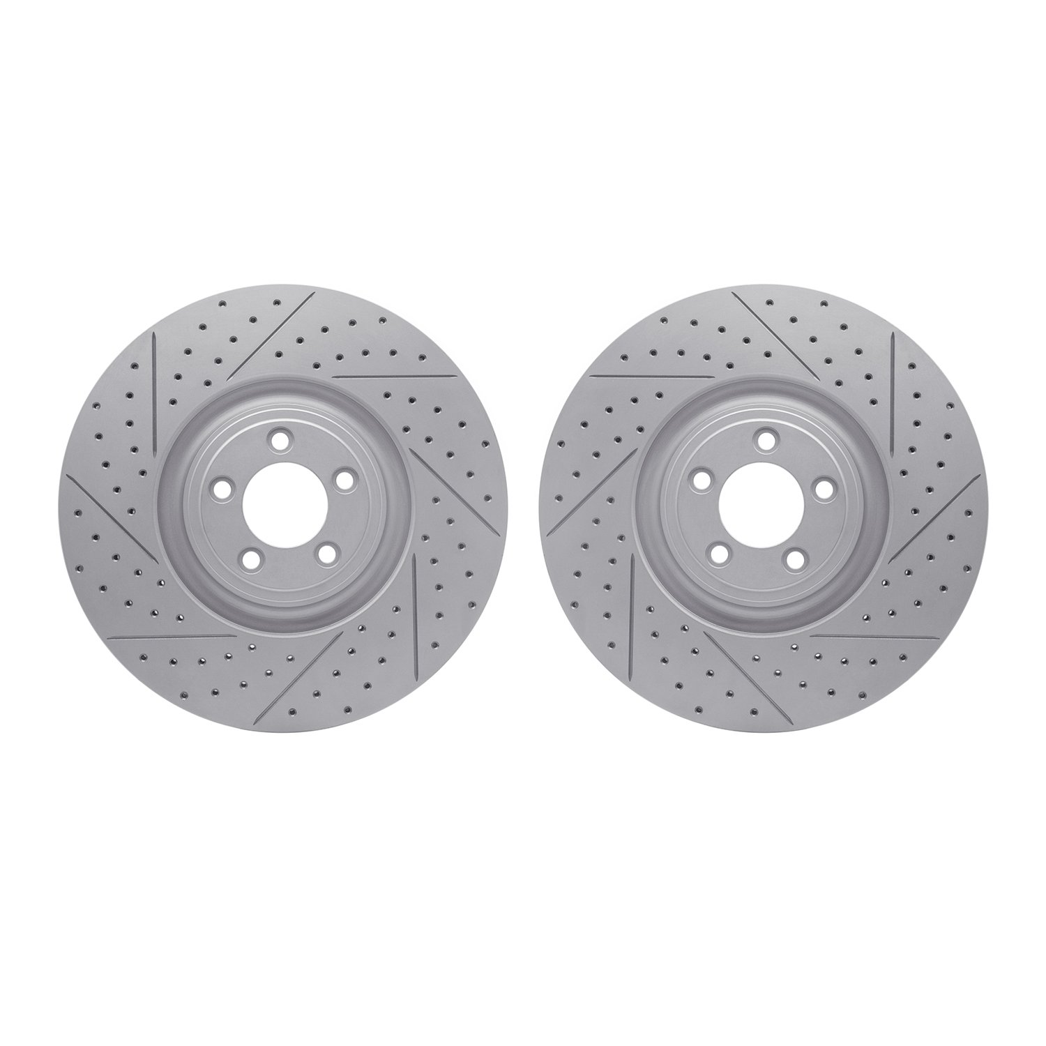 2002-20006 Geoperformance Drilled/Slotted Brake Rotors, Fits Select Jaguar, Position: Front