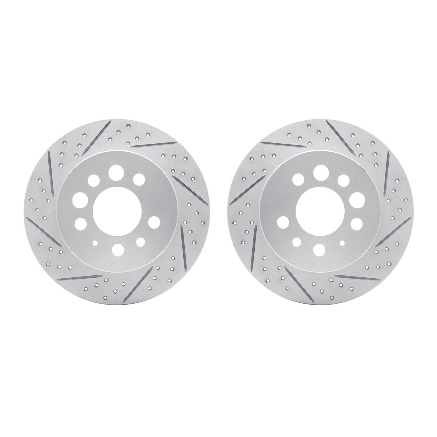 2002-27022 Geoperformance Drilled/Slotted Brake Rotors, 1974-1997 Volvo, Position: Rear