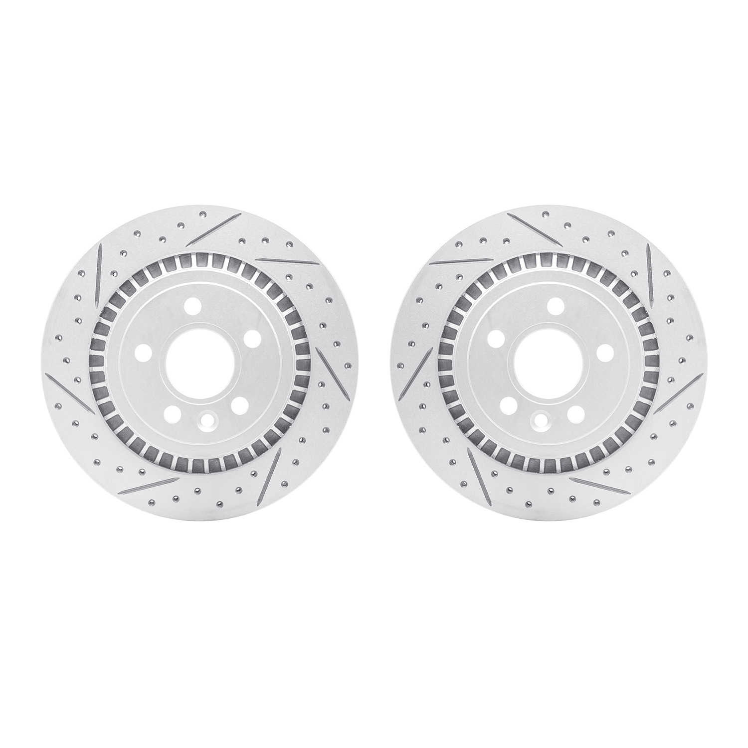 2002-27029 Geoperformance Drilled/Slotted Brake Rotors, 2008-2018 Volvo, Position: Rear
