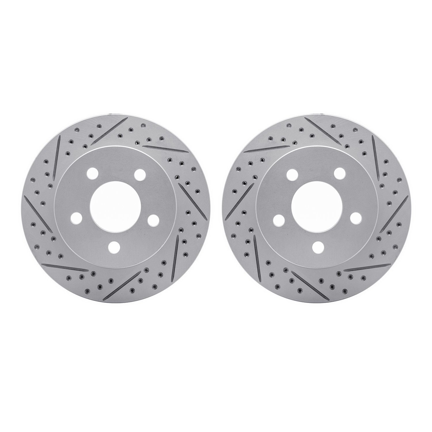 2002-42007 Geoperformance Drilled/Slotted Brake Rotors, 1999-2006 Mopar, Position: Front