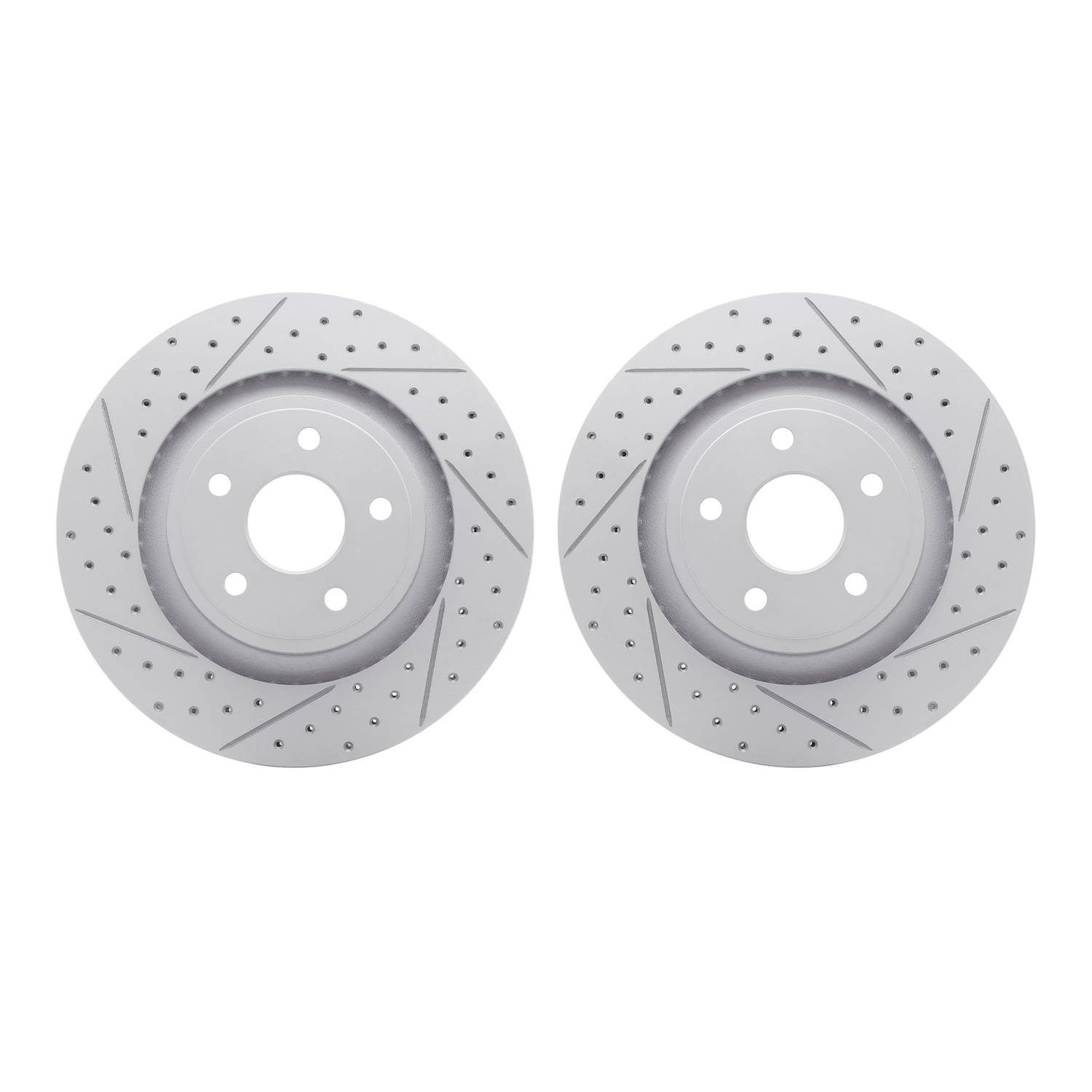 2002-42011 Geoperformance Drilled/Slotted Brake Rotors, 2006-2010 Mopar, Position: Front