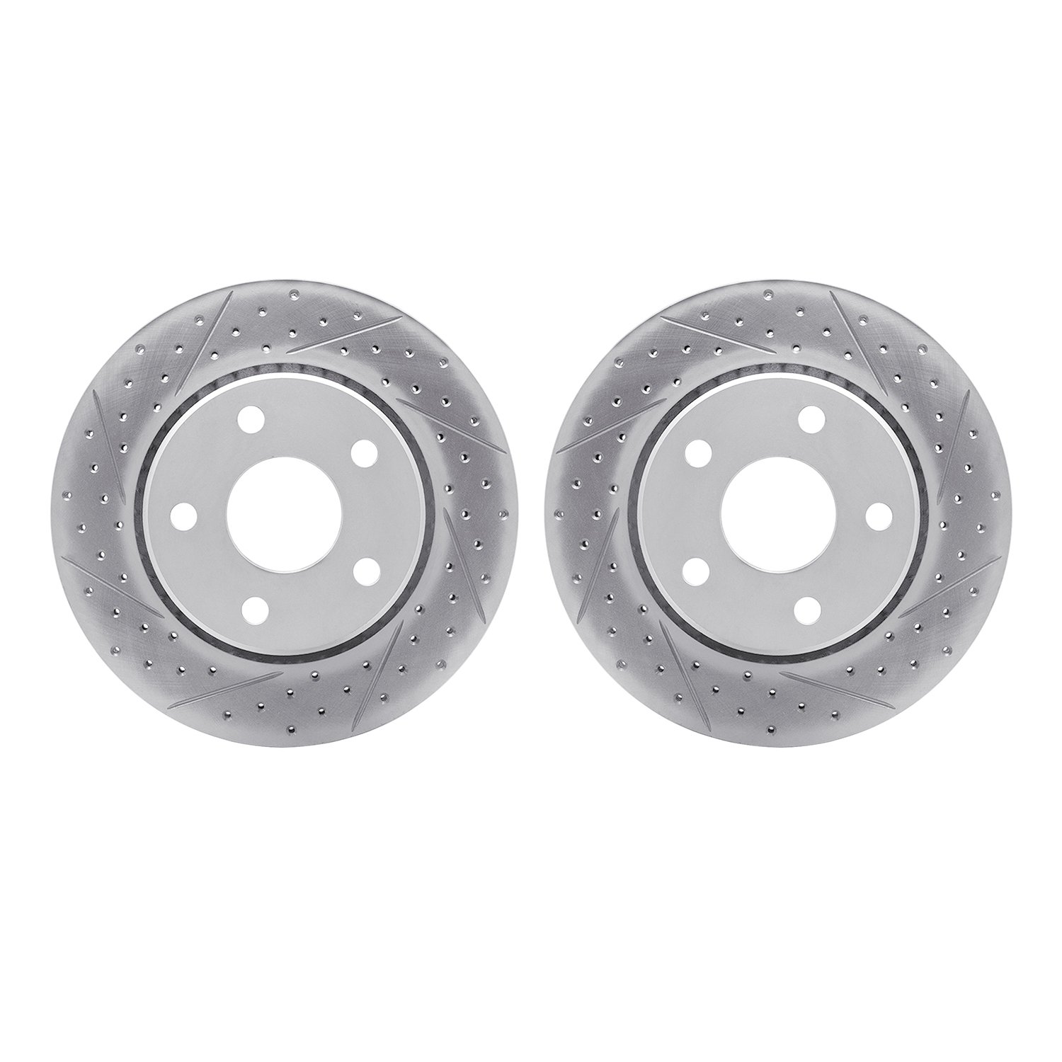 2002-42015 Geoperformance Drilled/Slotted Brake Rotors, 2007-2018 Mopar, Position: Front