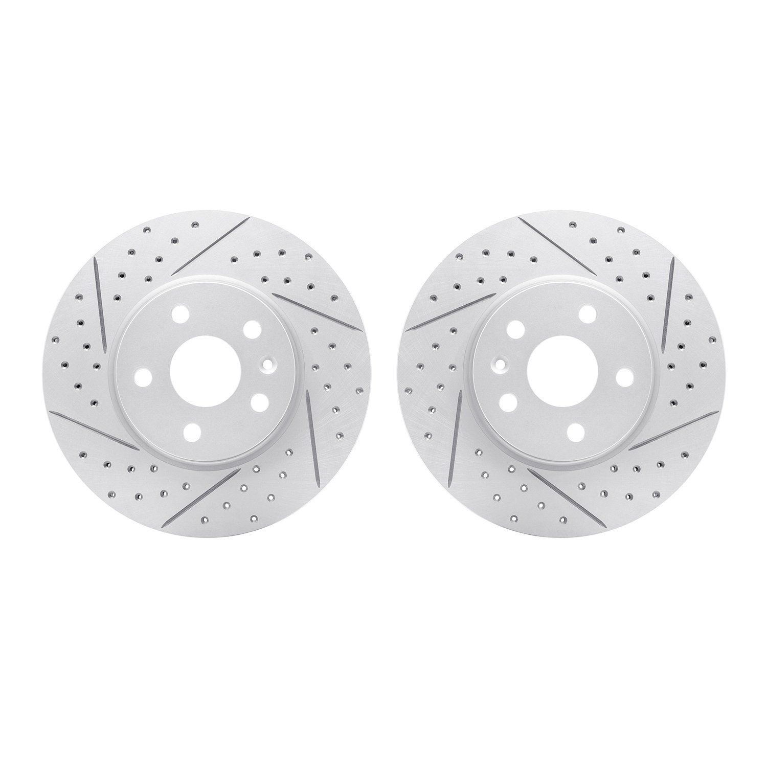 2002-45000 Geoperformance Drilled/Slotted Brake Rotors, Fits Select GM, Position: Front