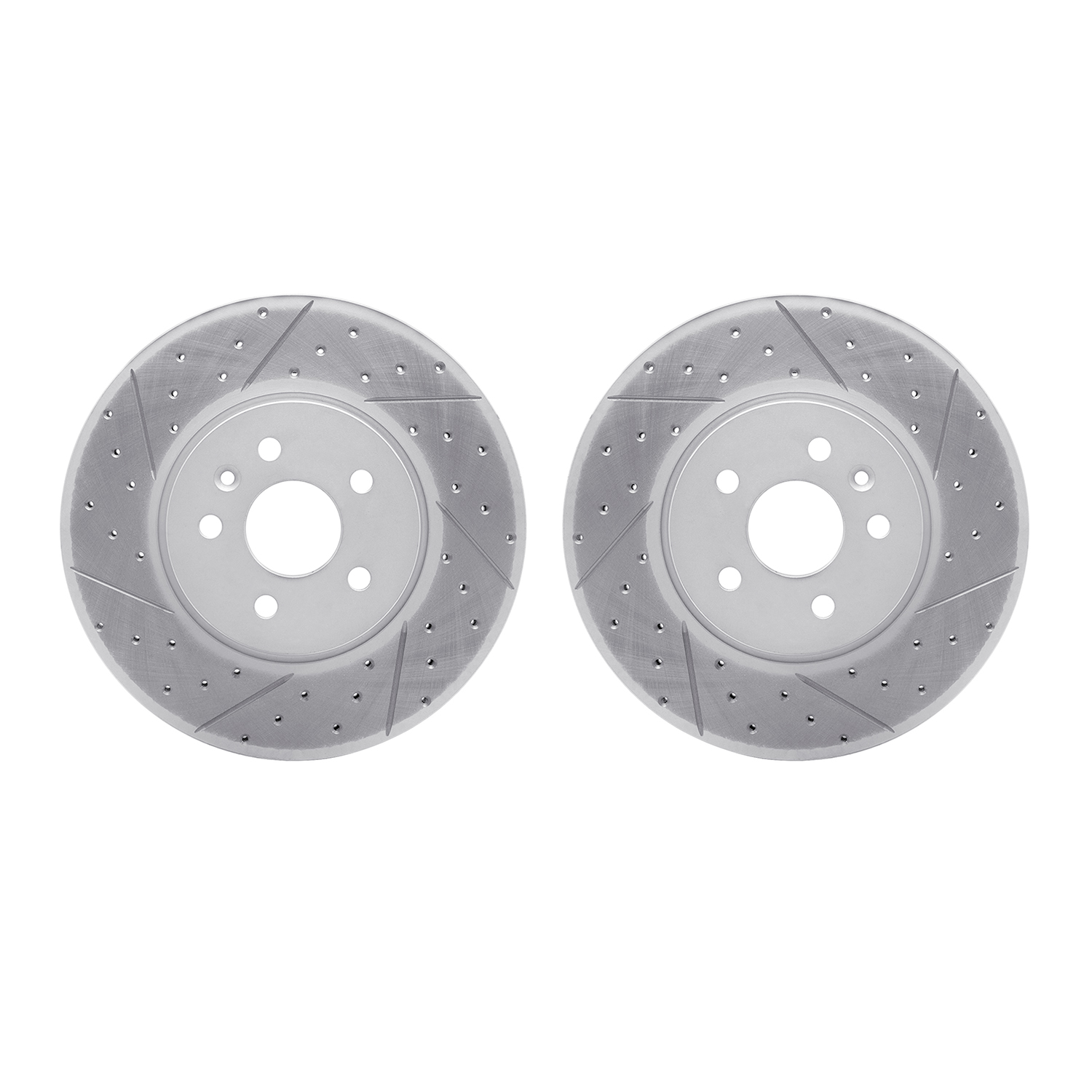 2002-45002 Geoperformance Drilled/Slotted Brake Rotors, Fits Select GM, Position: Front