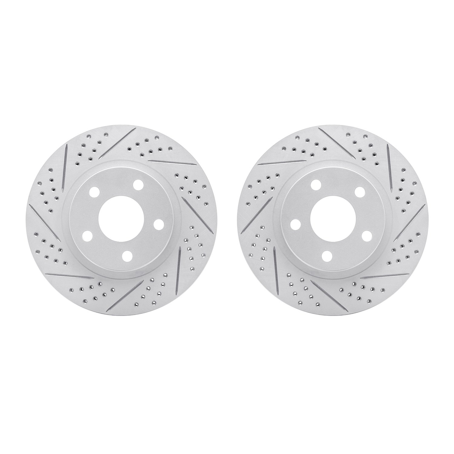 2002-45006 Geoperformance Drilled/Slotted Brake Rotors, 1997-2005 GM, Position: Front