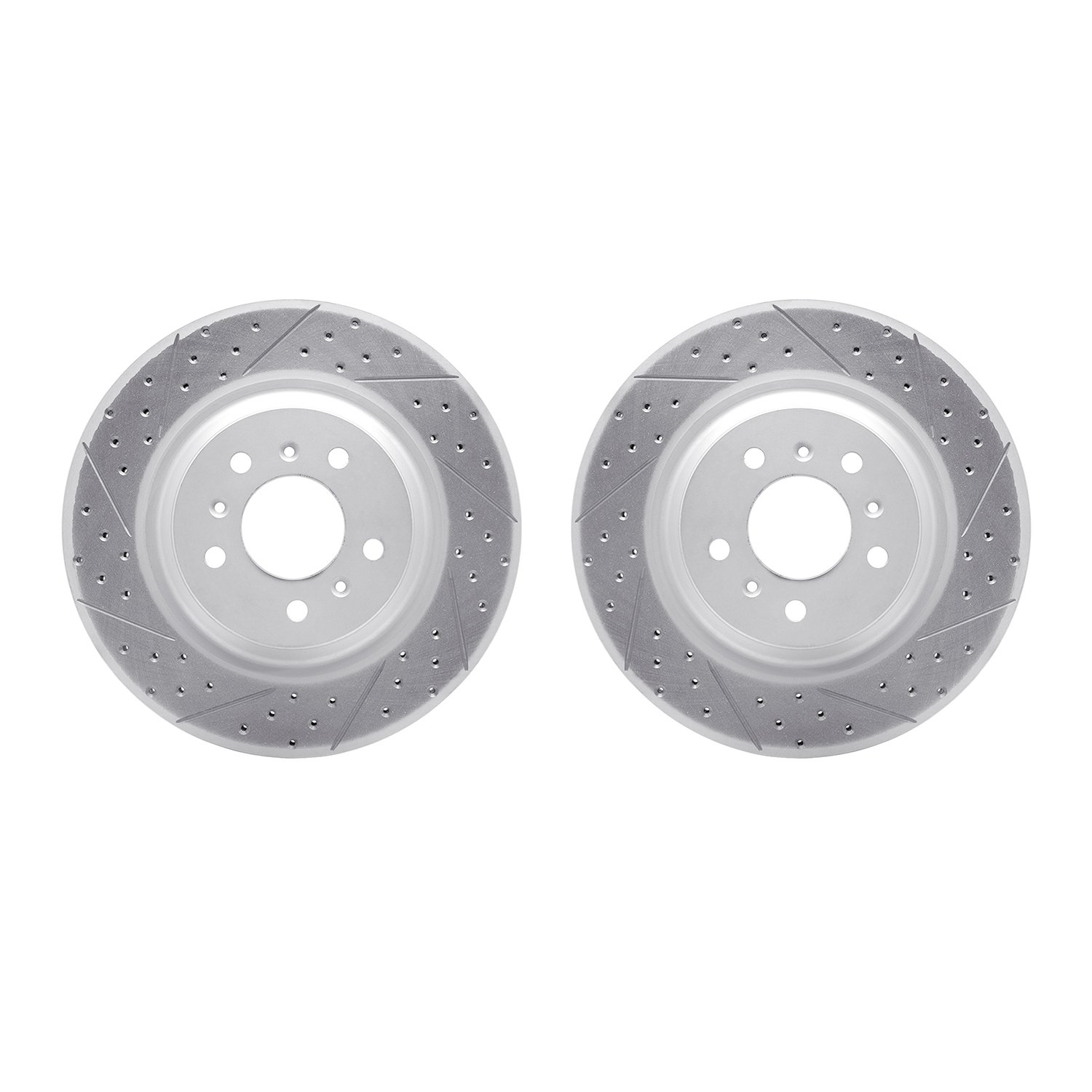 2002-46000 Geoperformance Drilled/Slotted Brake Rotors, 2006-2016 GM, Position: Front