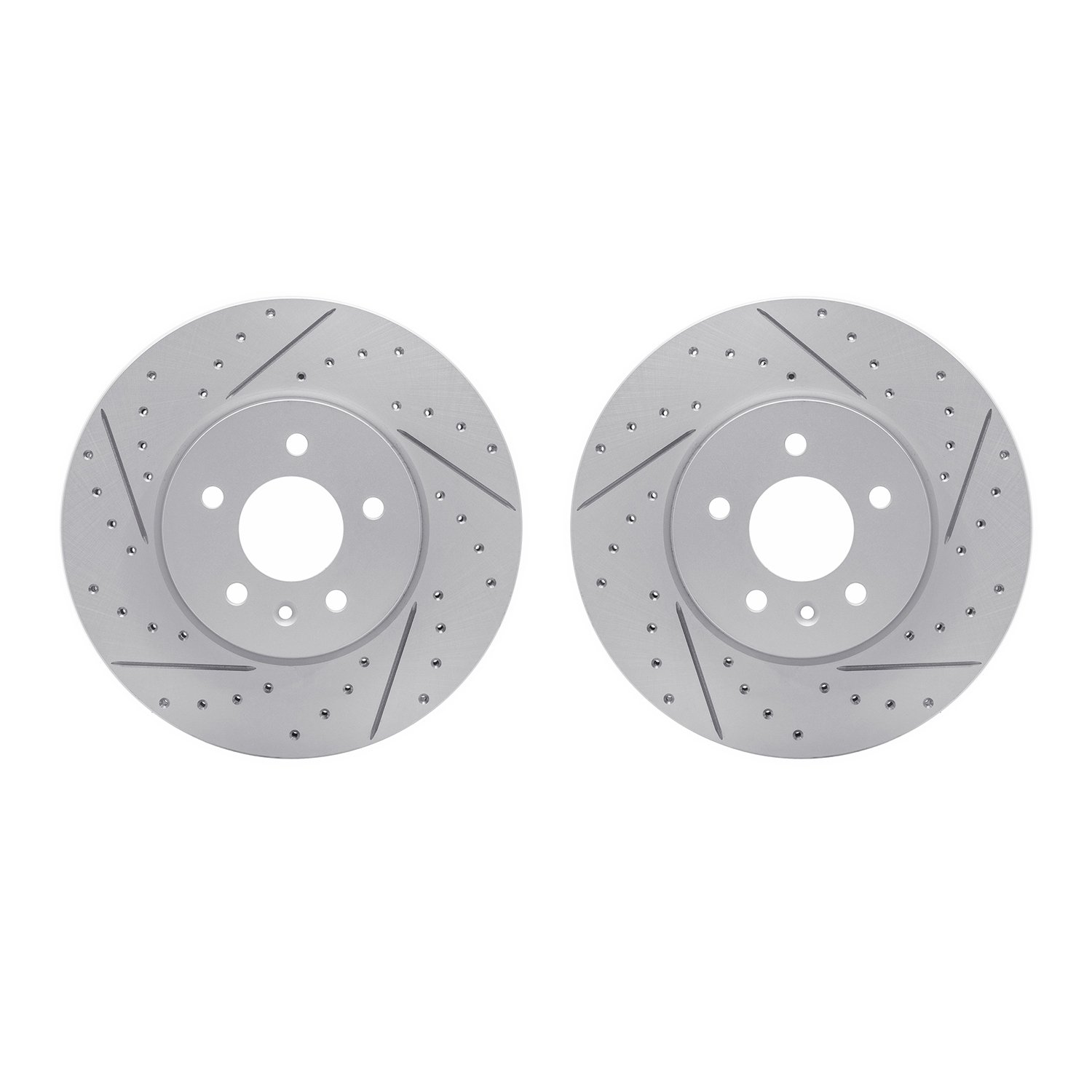 2002-46005 Geoperformance Drilled/Slotted Brake Rotors, Fits Select GM, Position: Front