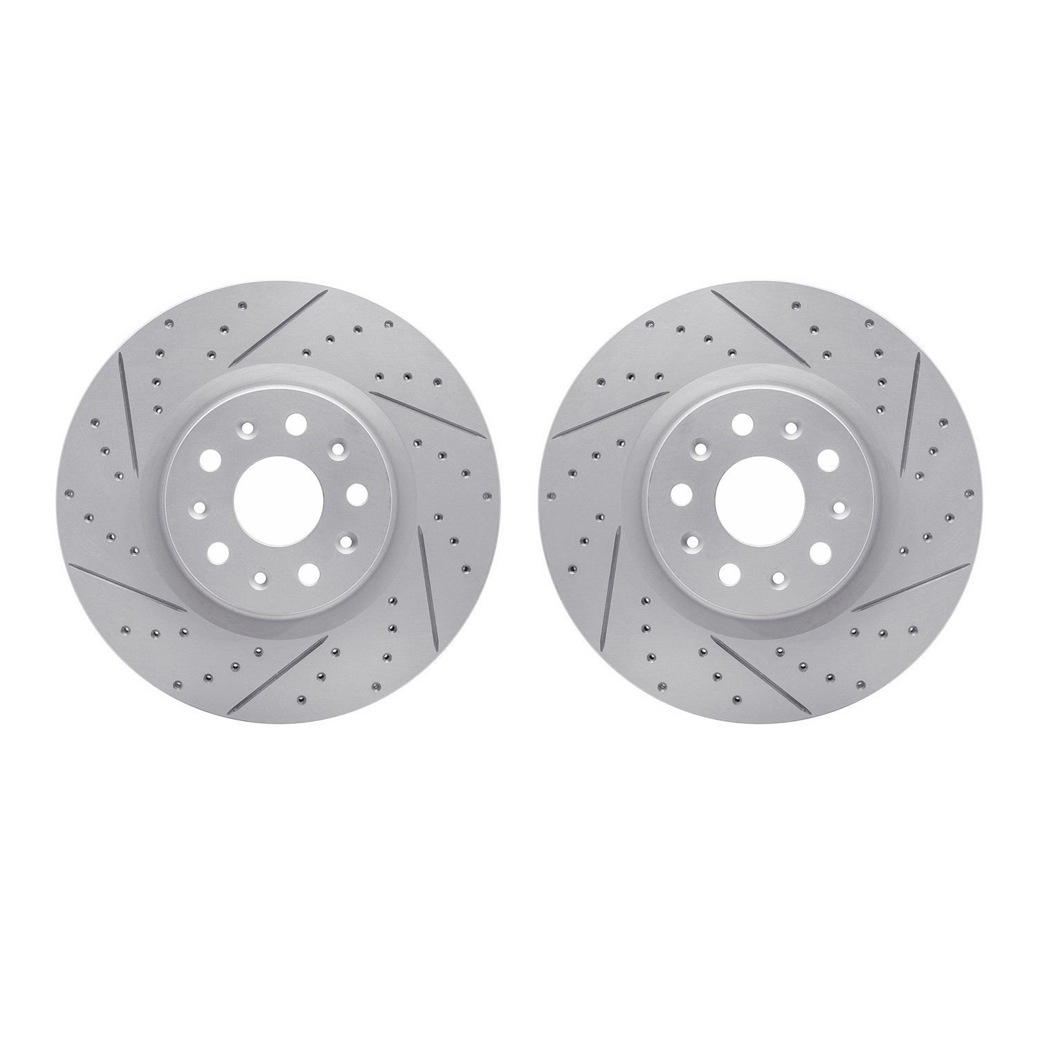 2002-46008 Geoperformance Drilled/Slotted Brake Rotors, Fits Select GM, Position: Front